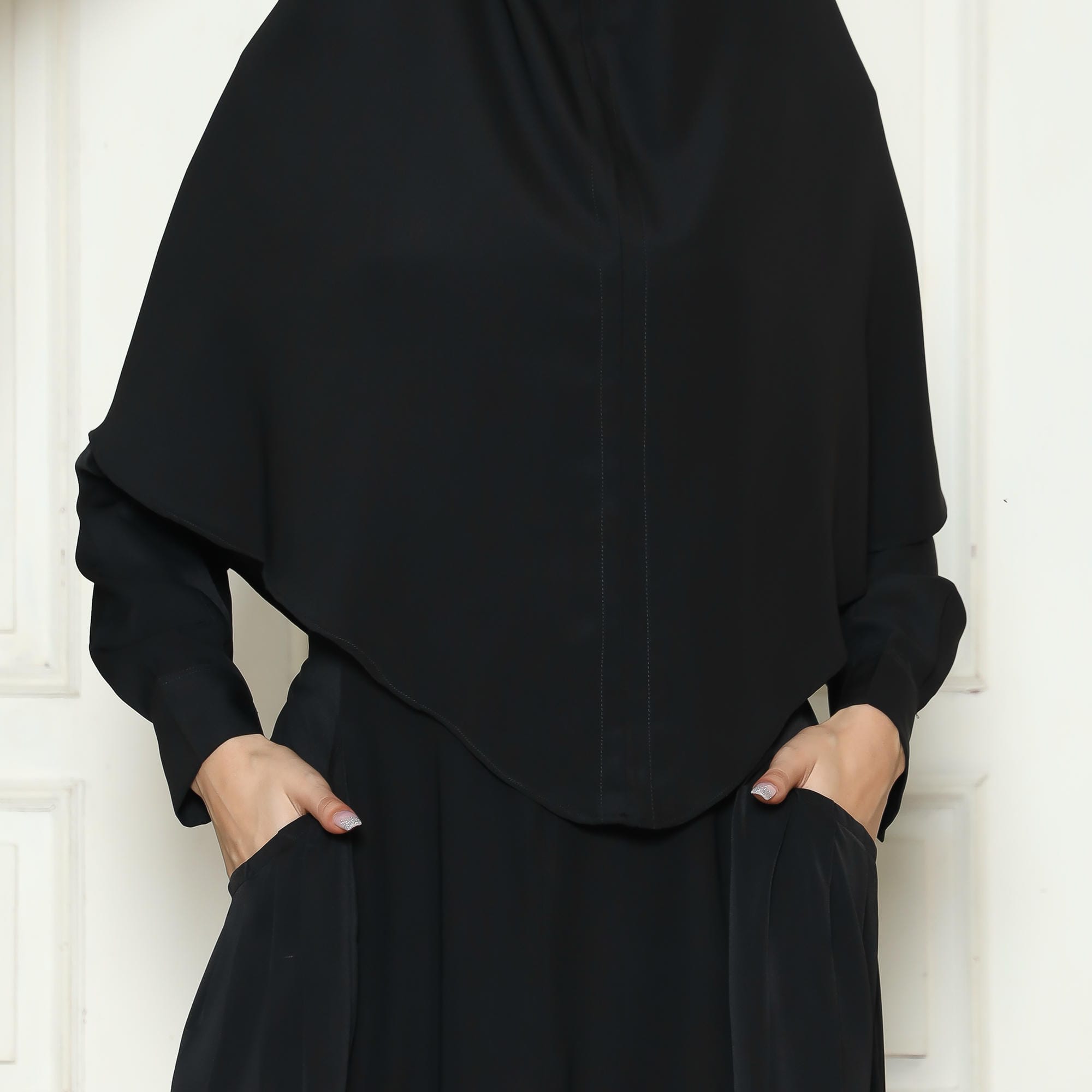 Set Gamis Hitam Wanita Abaya 01 Black foto 3