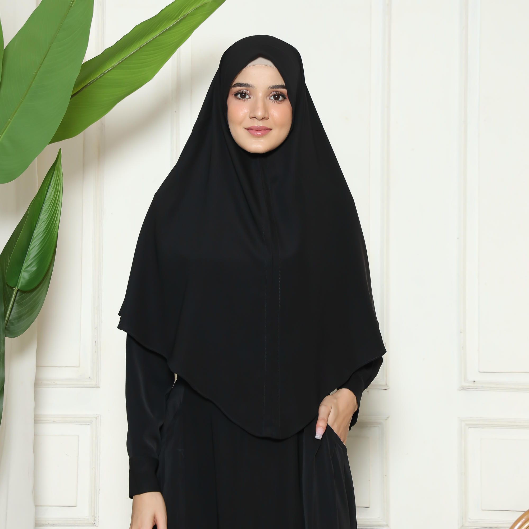 Set Gamis Hitam Wanita Abaya 01 Black foto 4