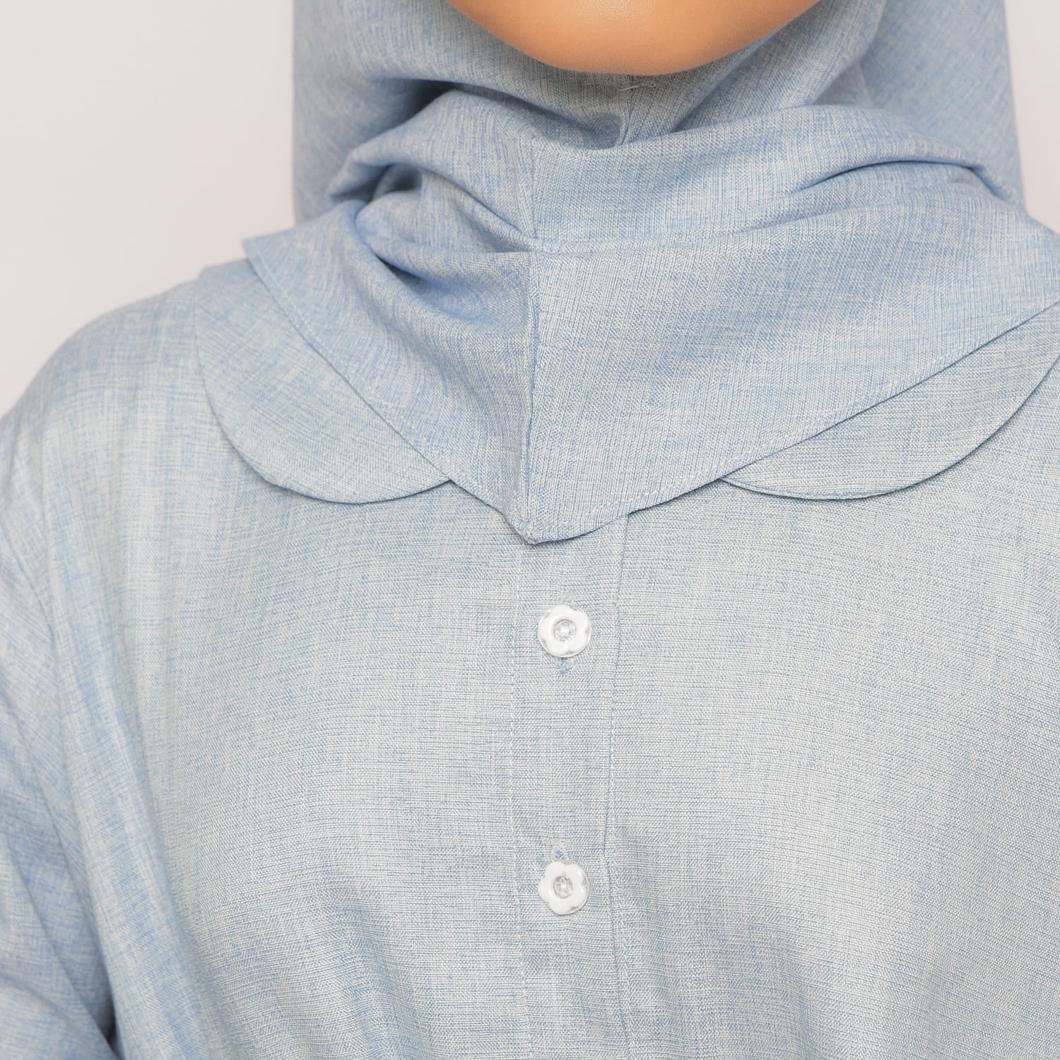 Gamis Srimbit Anak GA 03 Blue foto 5