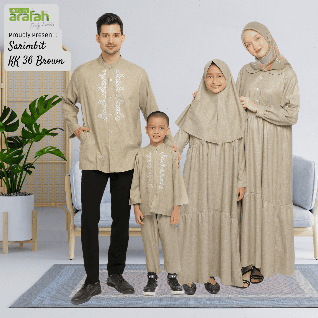Gamis Srimbit Anak GA 03 Cream foto 7