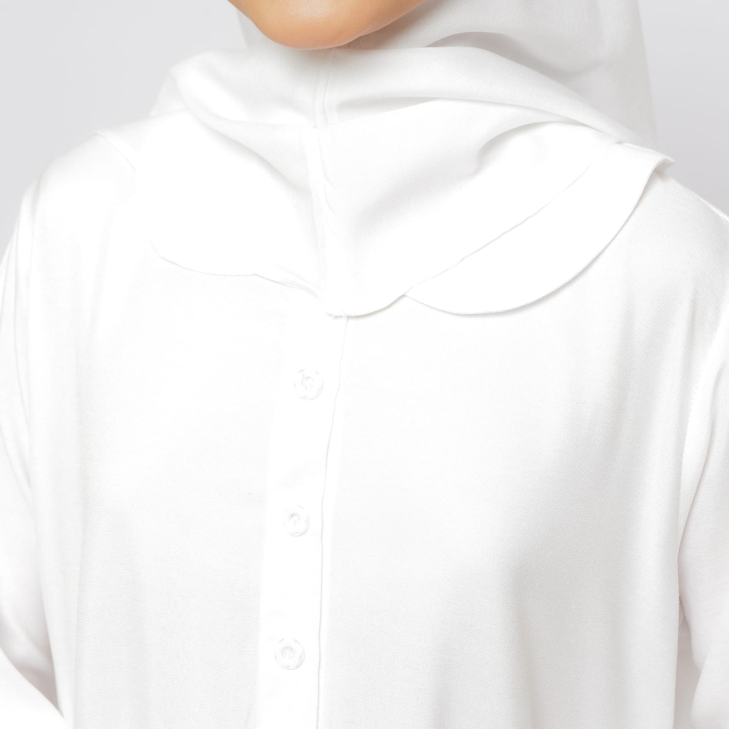 Gamis Srimbit Anak GA 03 White foto 4