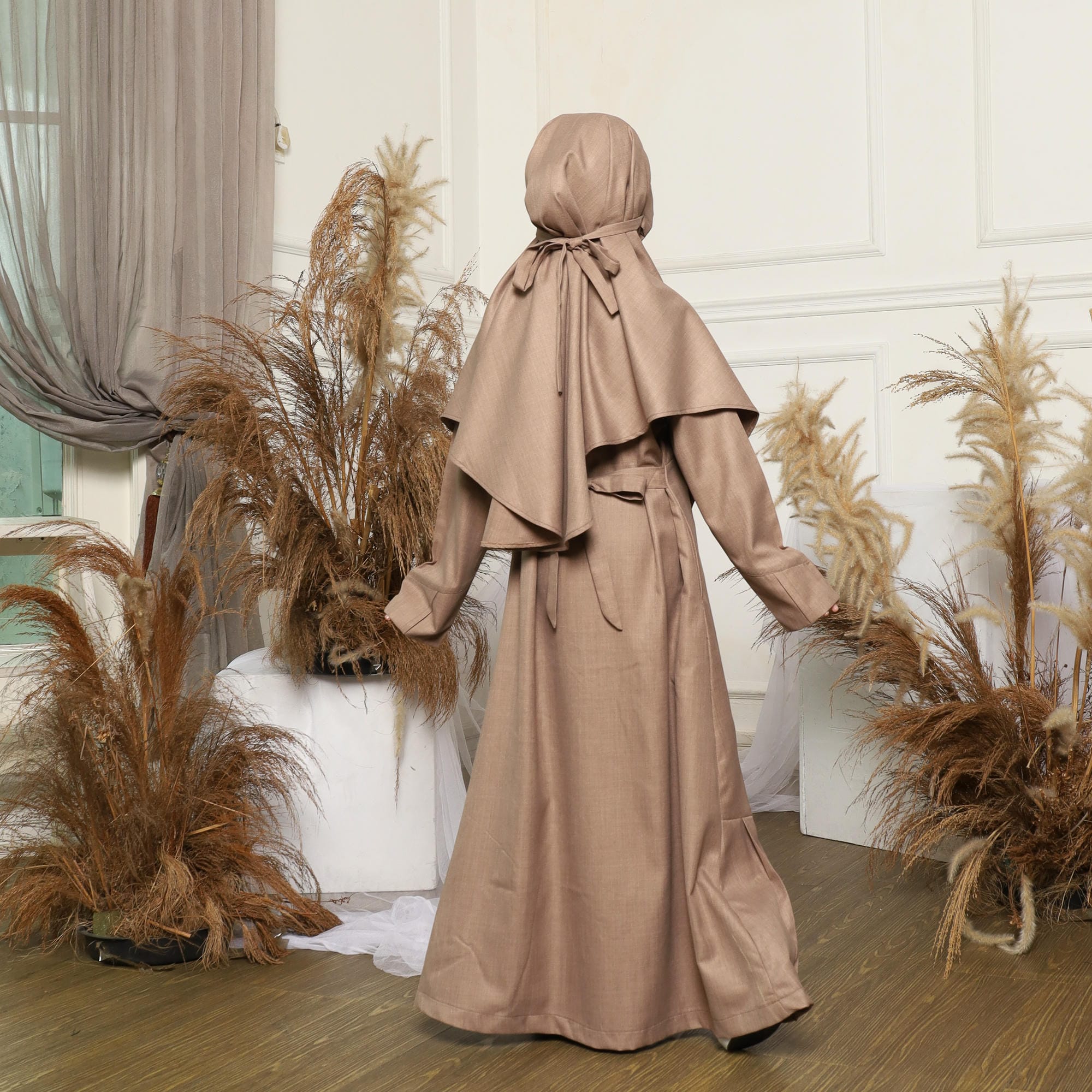 Gamis Sarimbit Anak GA 06 Mocca foto 4
