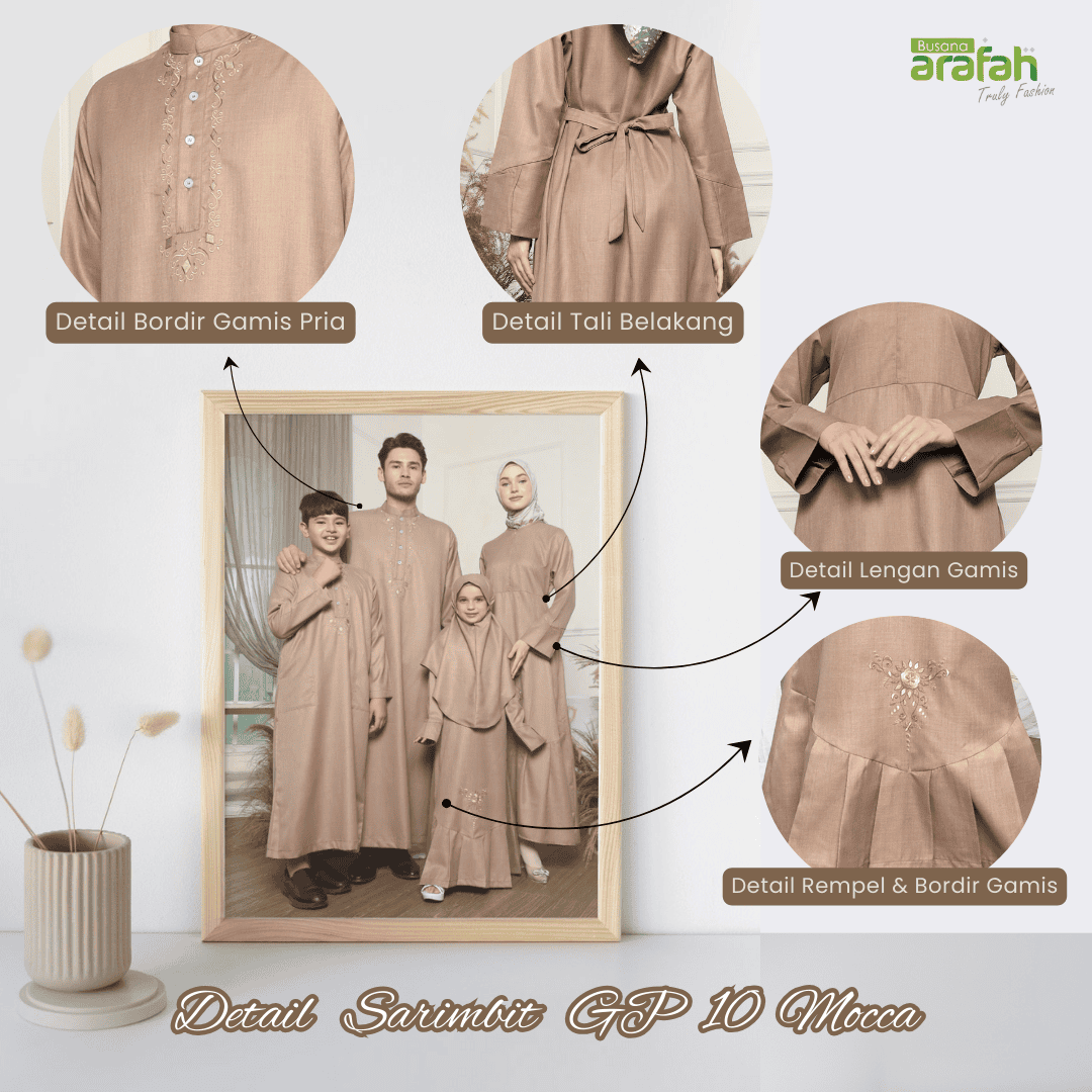 Gamis Sarimbit Anak GA 06 Mocca foto 7