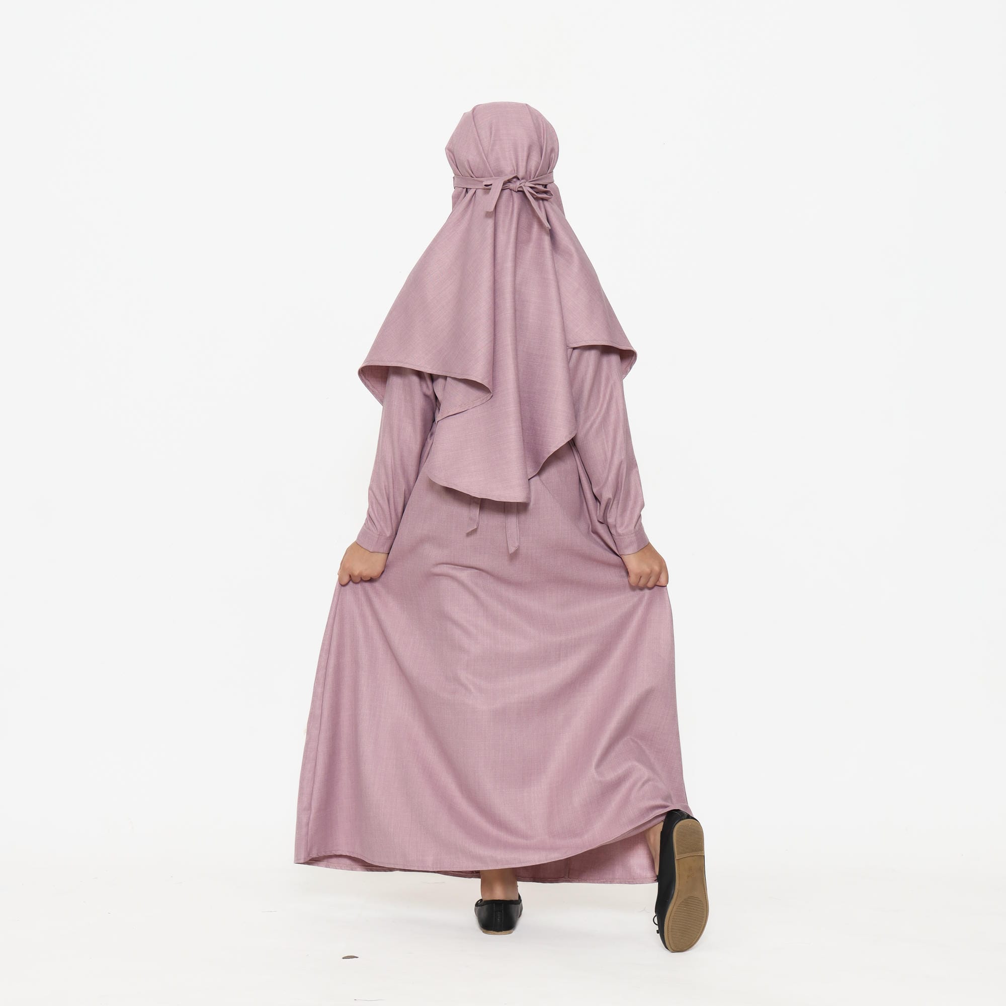 Gamis Srimbit Anak GA 07 Mauve foto 6