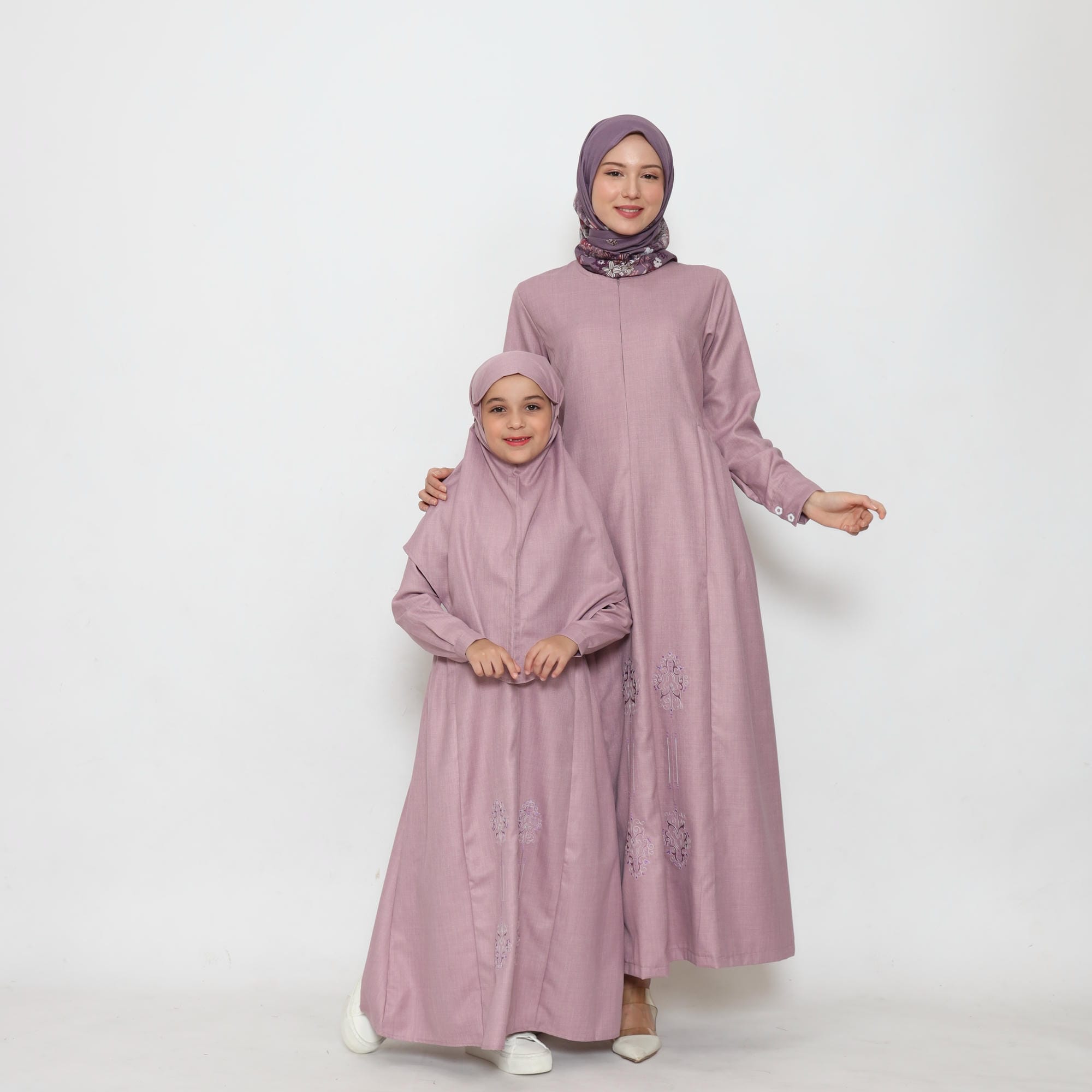 Gamis Srimbit Anak GA 07 Mauve foto 7