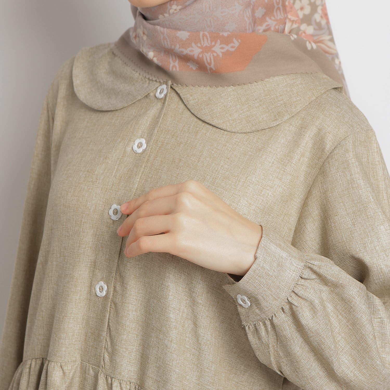 Gamis Sarimbit GMS 03 Cream foto 4