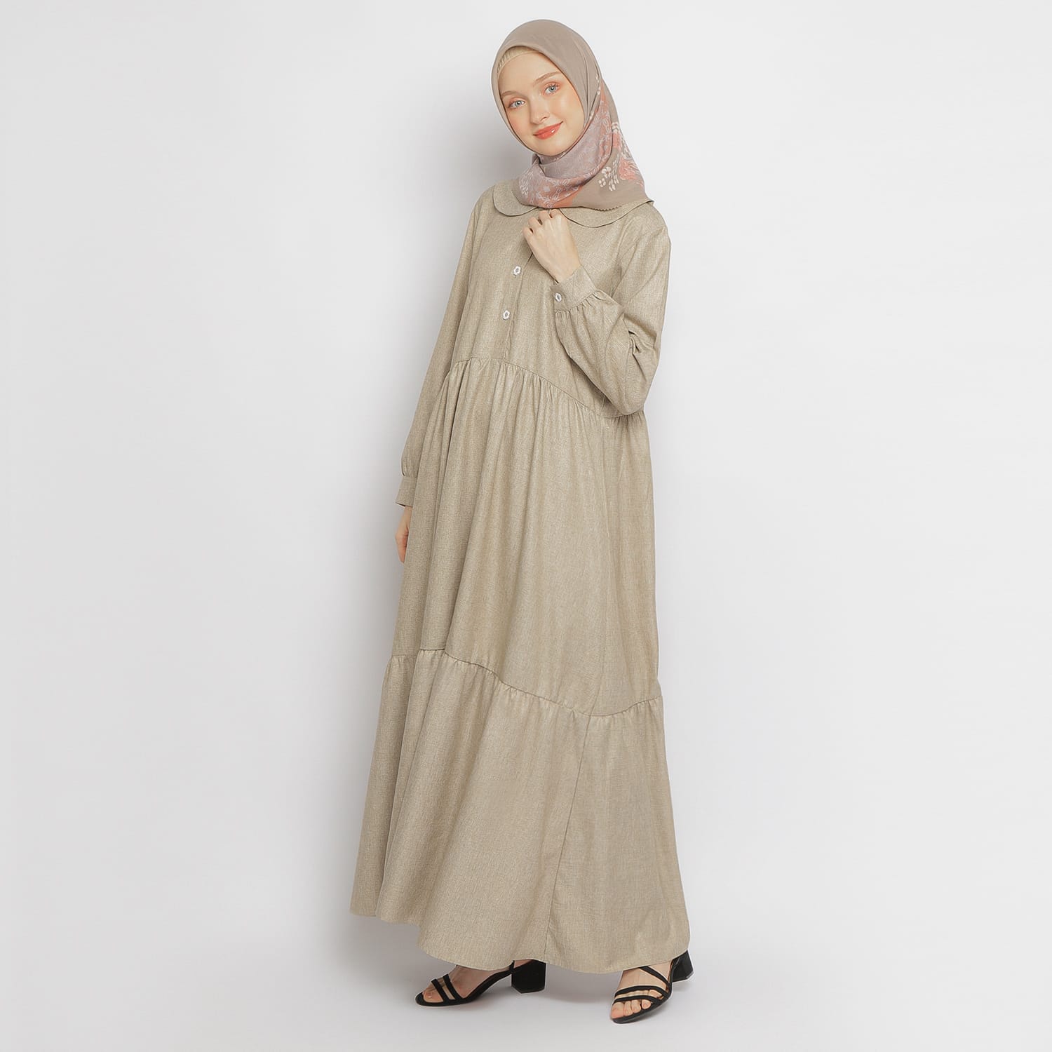 Gamis Sarimbit GMS 03 Cream foto 6