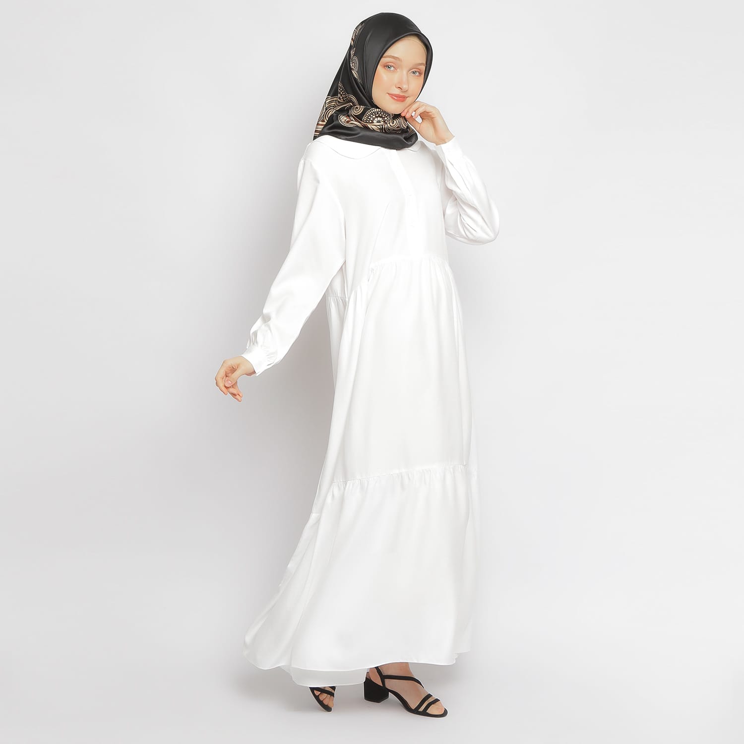 Gamis Sarimbit GMS 03 White foto 3
