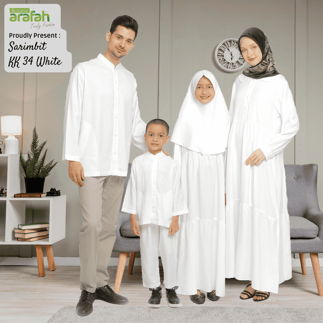 Gamis Sarimbit GMS 03 White foto 7