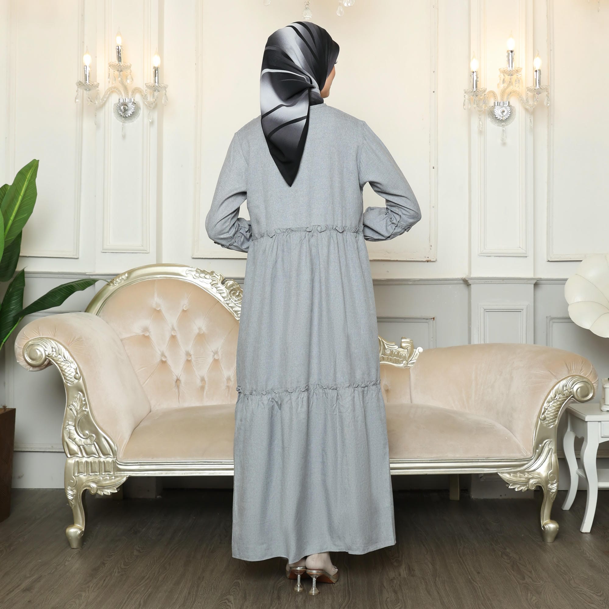 Gamis Sarimbit GMS 04 Grey foto 4