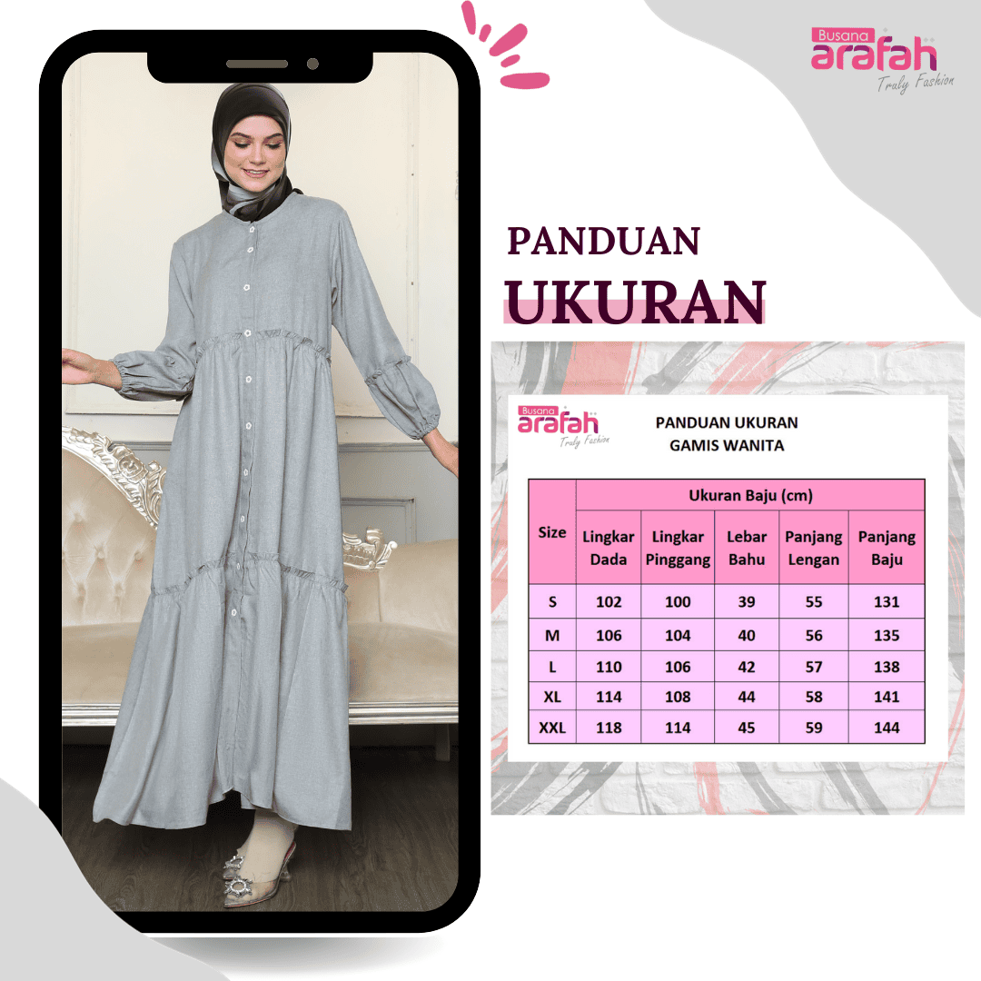Gamis Sarimbit GMS 04 Grey foto 7