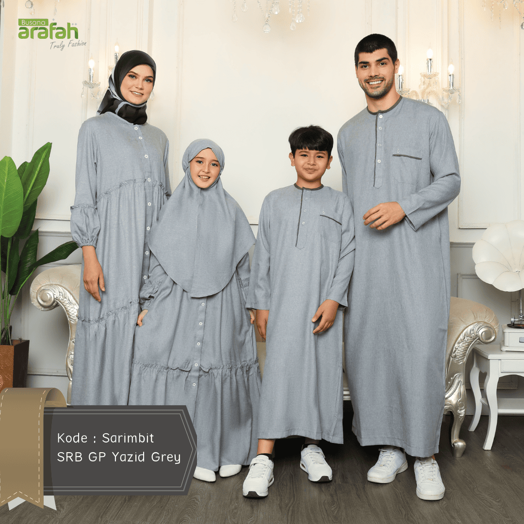 Gamis Sarimbit GMS 04 Grey foto 8