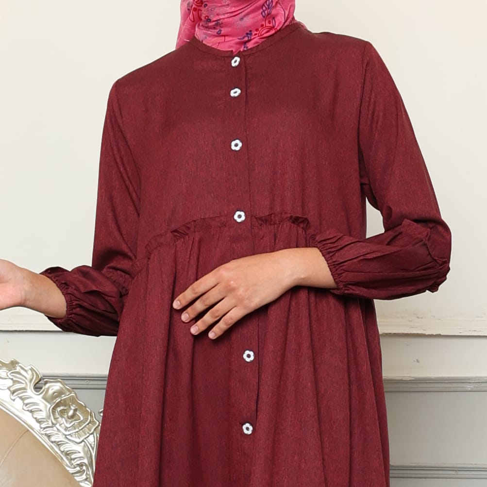 Gamis Sarimbit GMS 04 Maroon foto 4