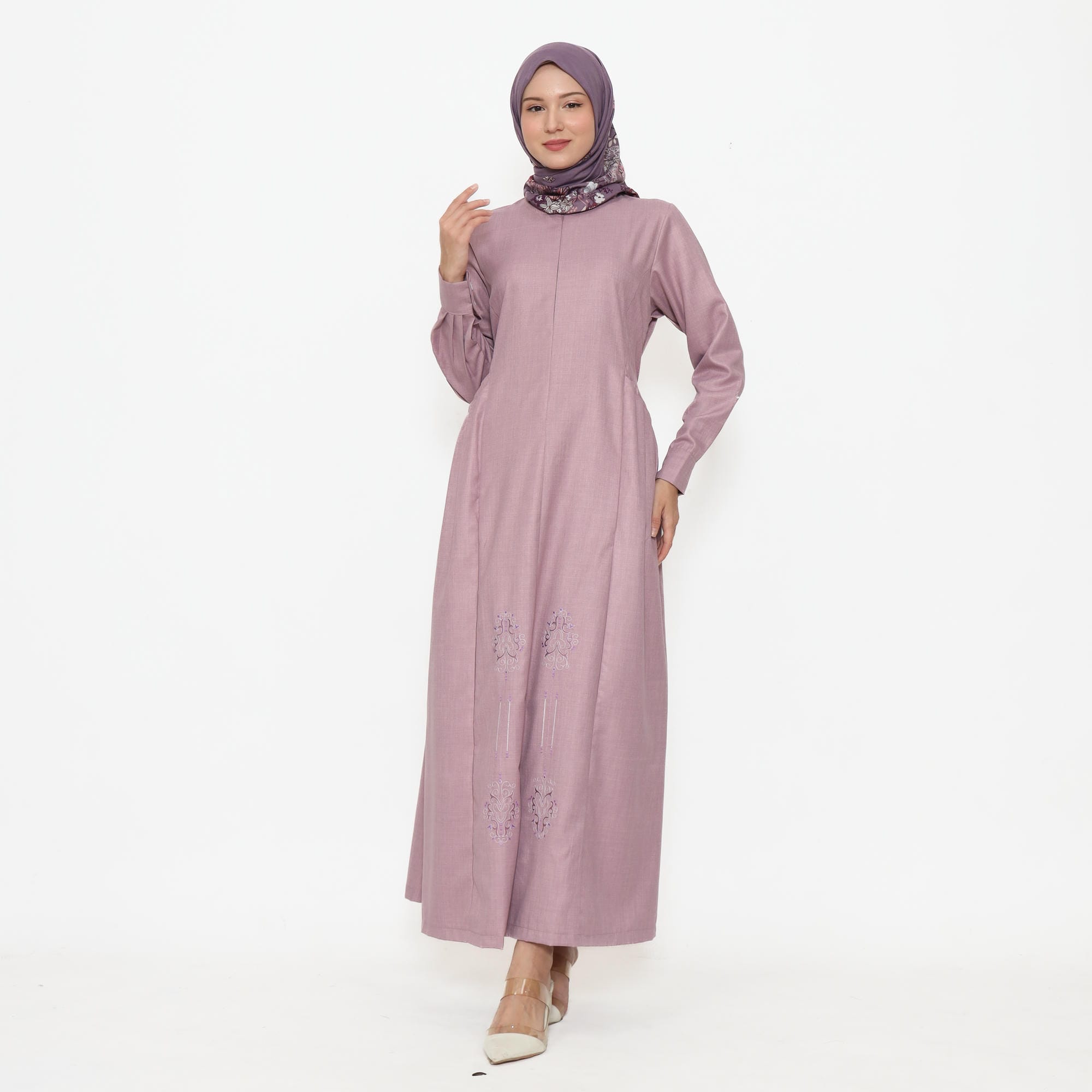 Gamis Sarimbit GMS 07 Mauve foto 2