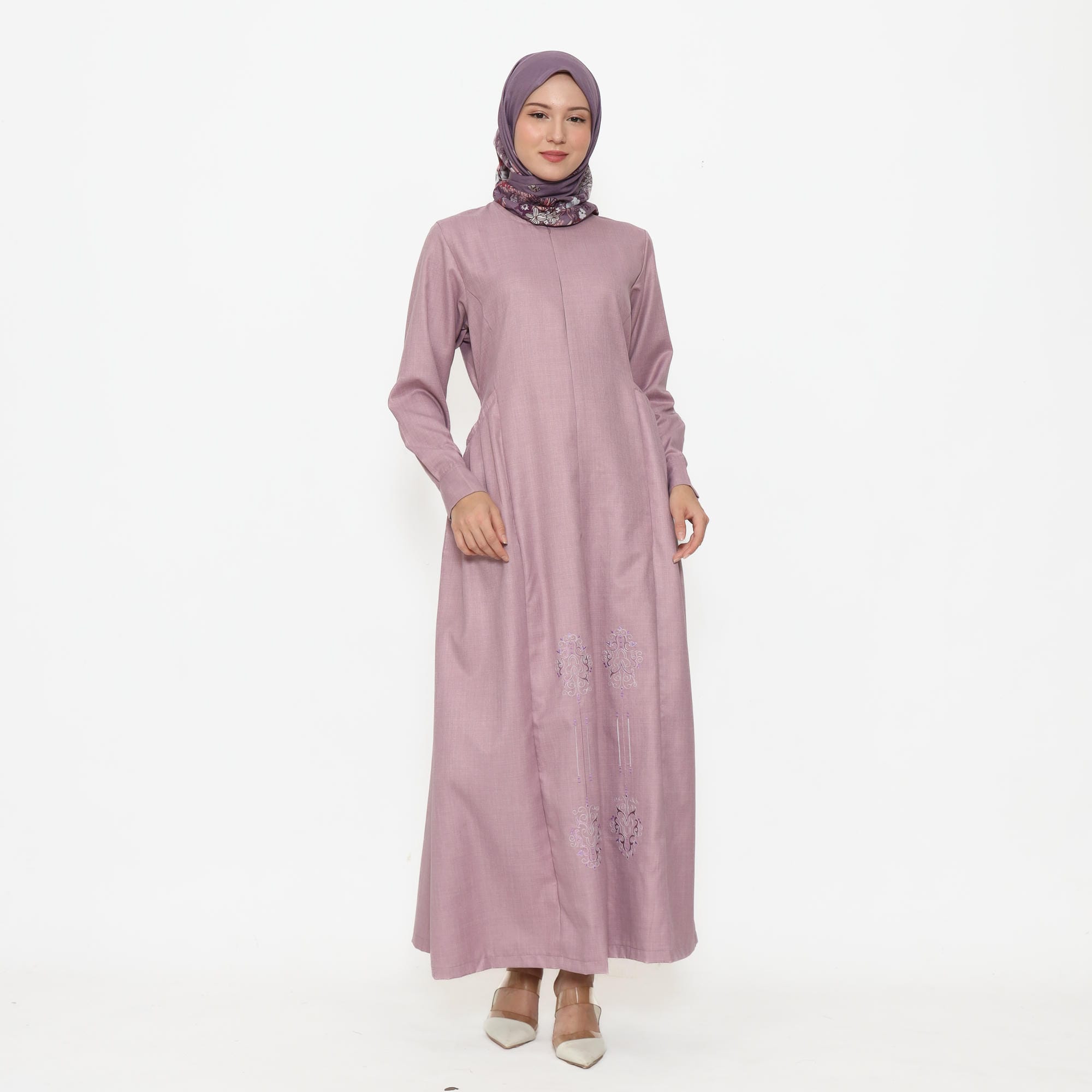 Gamis Sarimbit GMS 07 Mauve foto 3