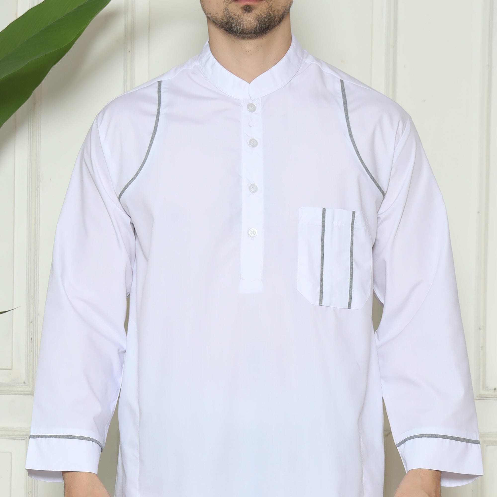 Gamis Pria Jubah GP 07 White New foto 7