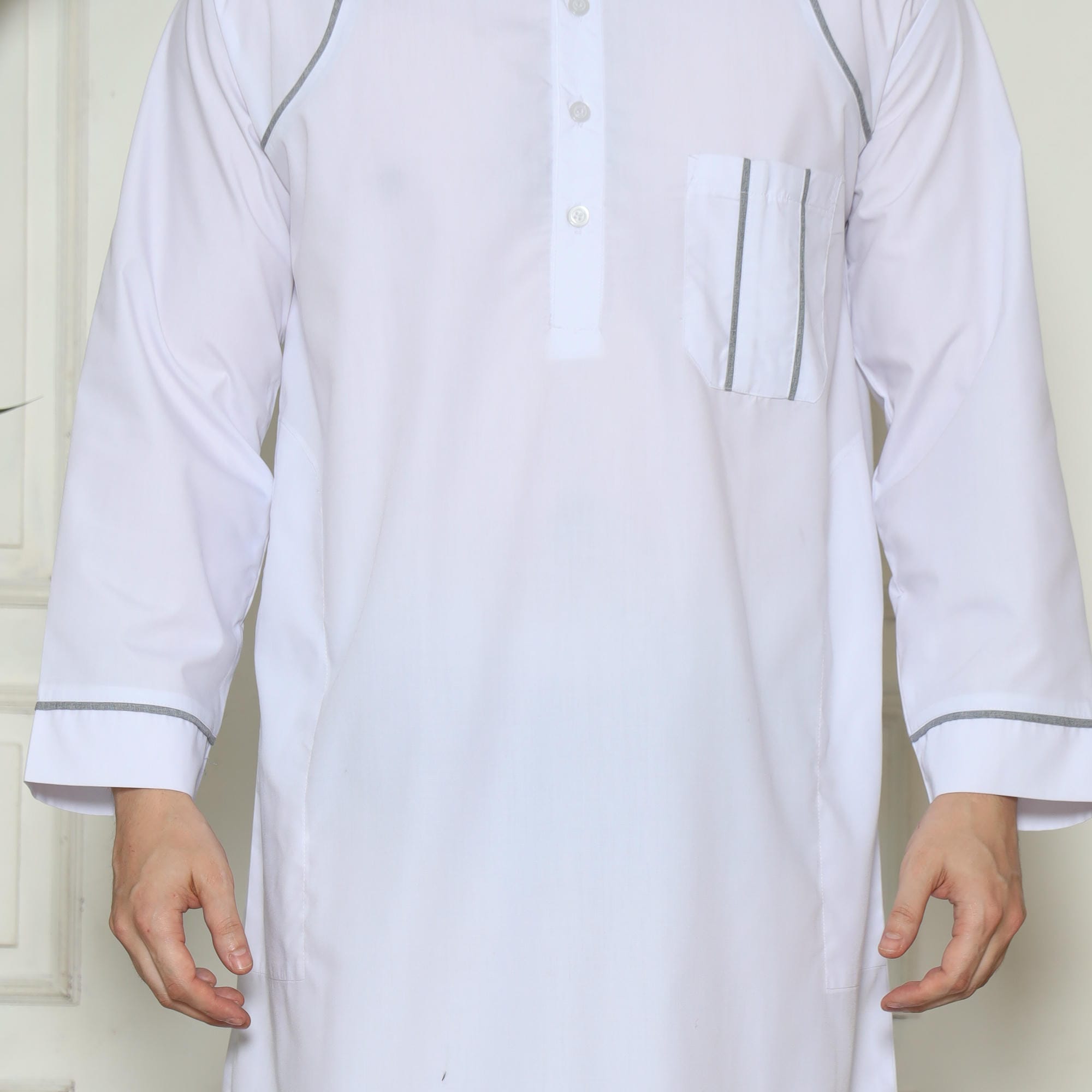Gamis Pria Jubah GP 07 White New foto 8