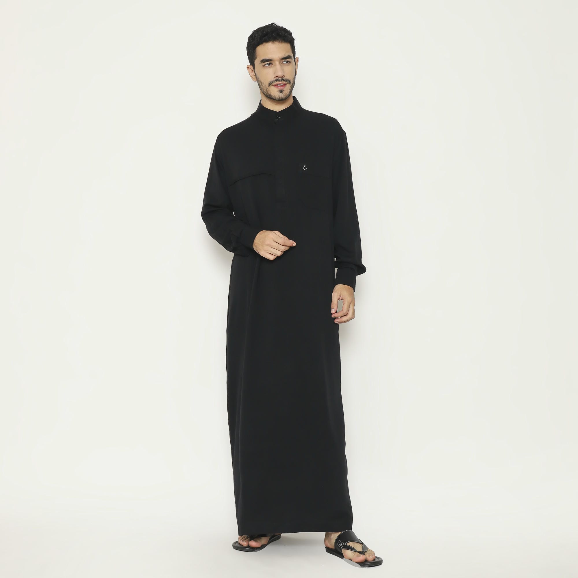 Gamis Pria Jubah GP 09 Black foto 2
