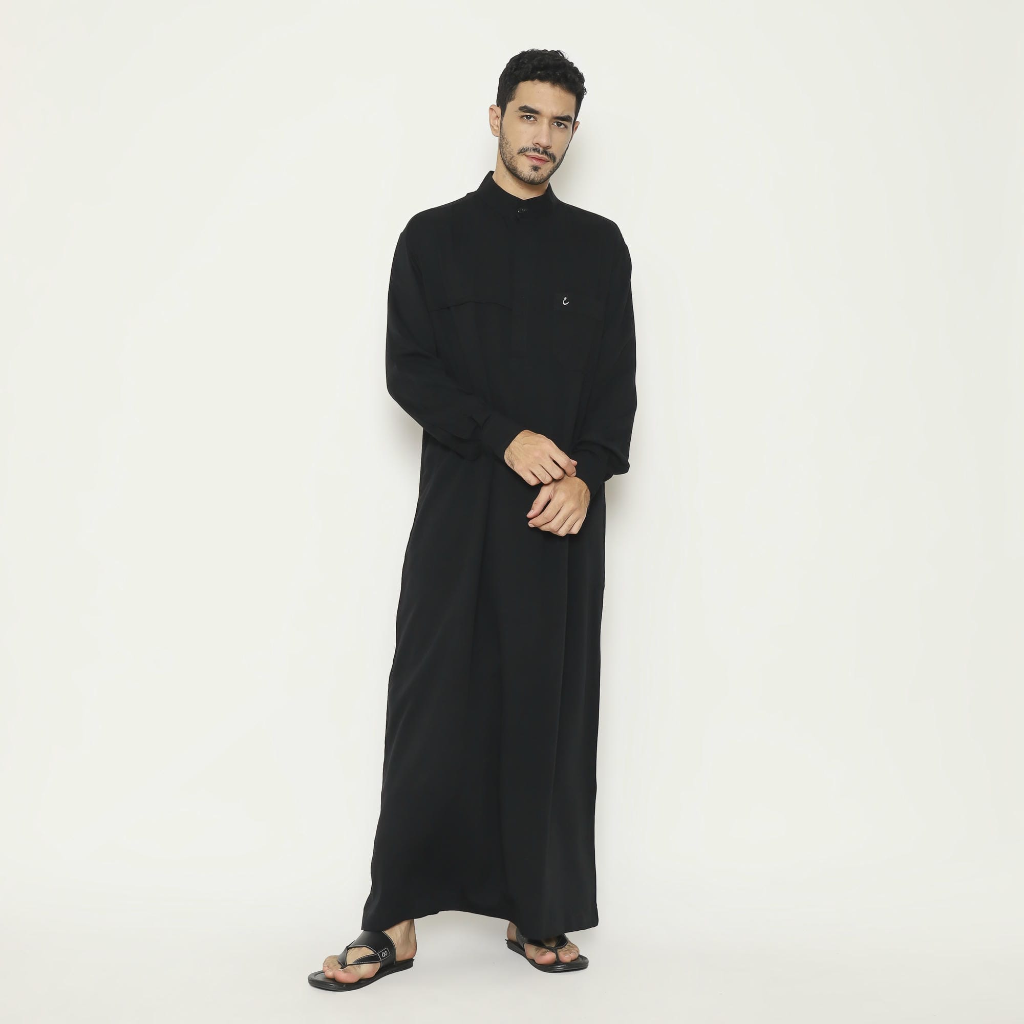 Gamis Pria Jubah GP 09 Black foto 3