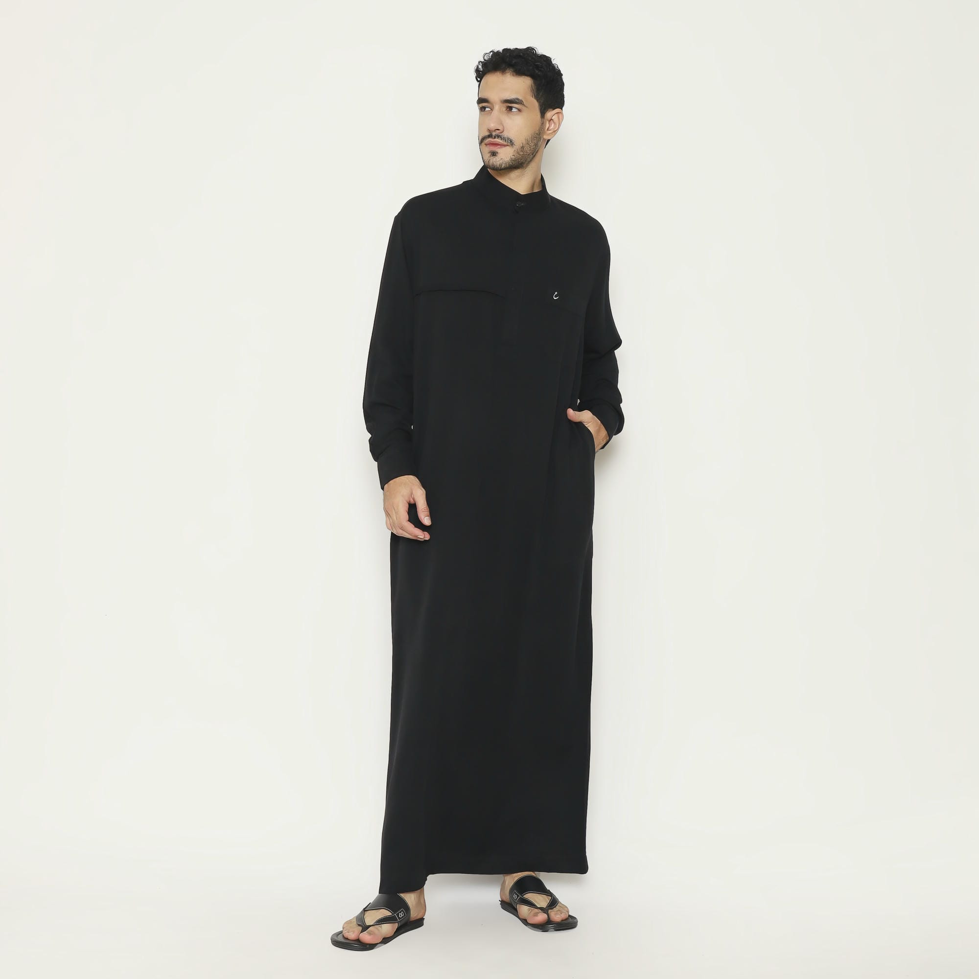Gamis Pria Jubah GP 09 Black foto 4