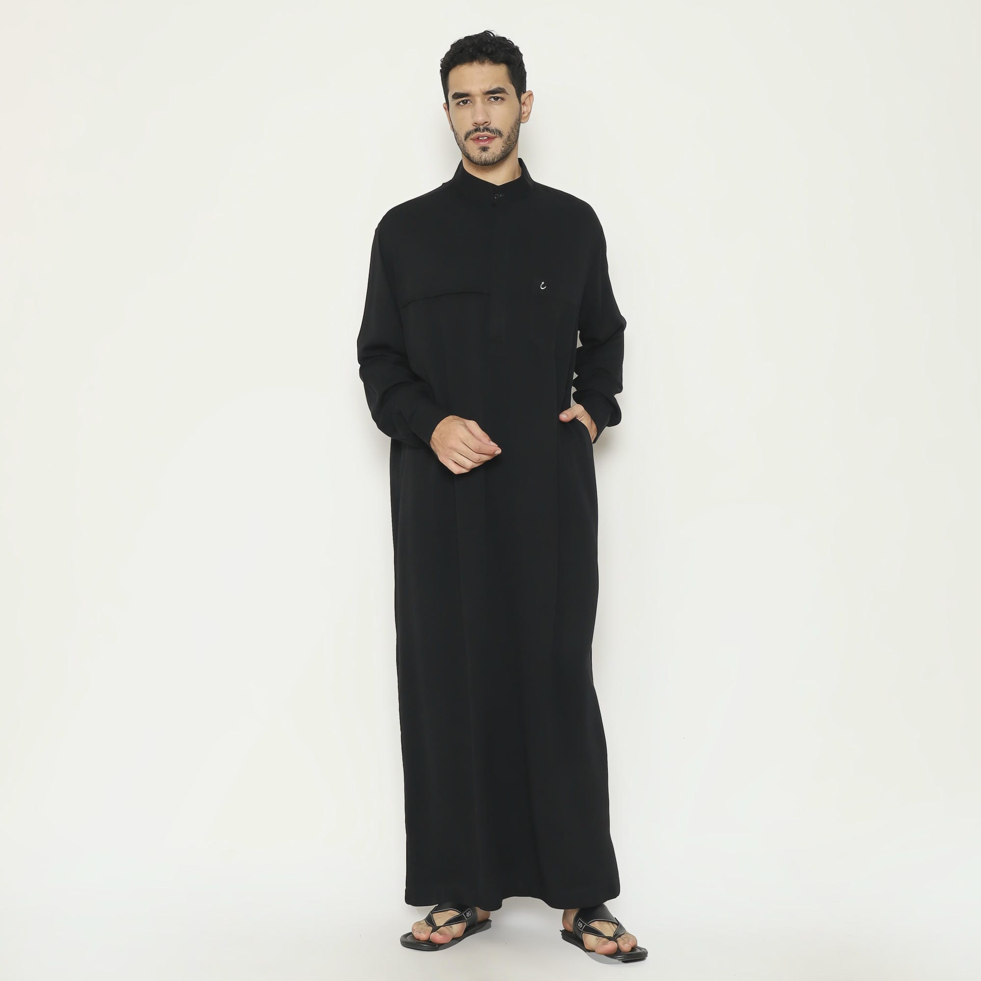 Gamis Pria Jubah GP 09 Black foto 5