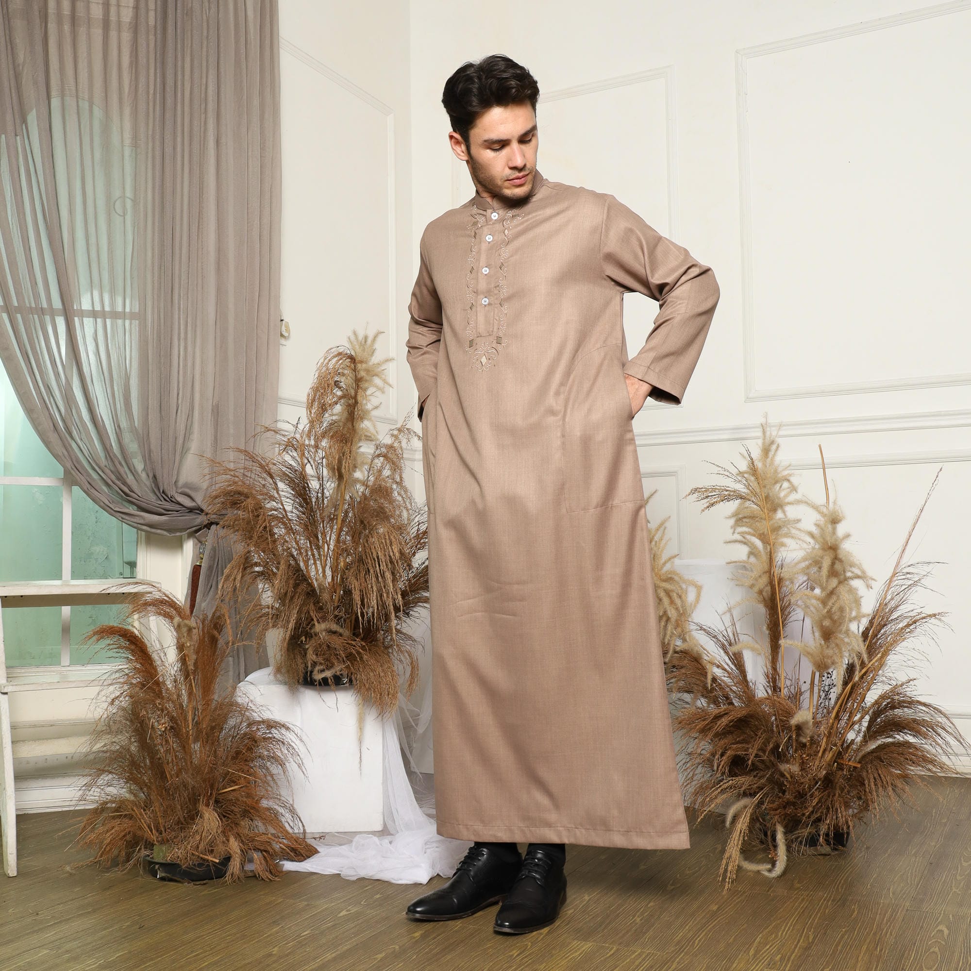 Gamis Pria Jubah GP 10 Mocca foto 2