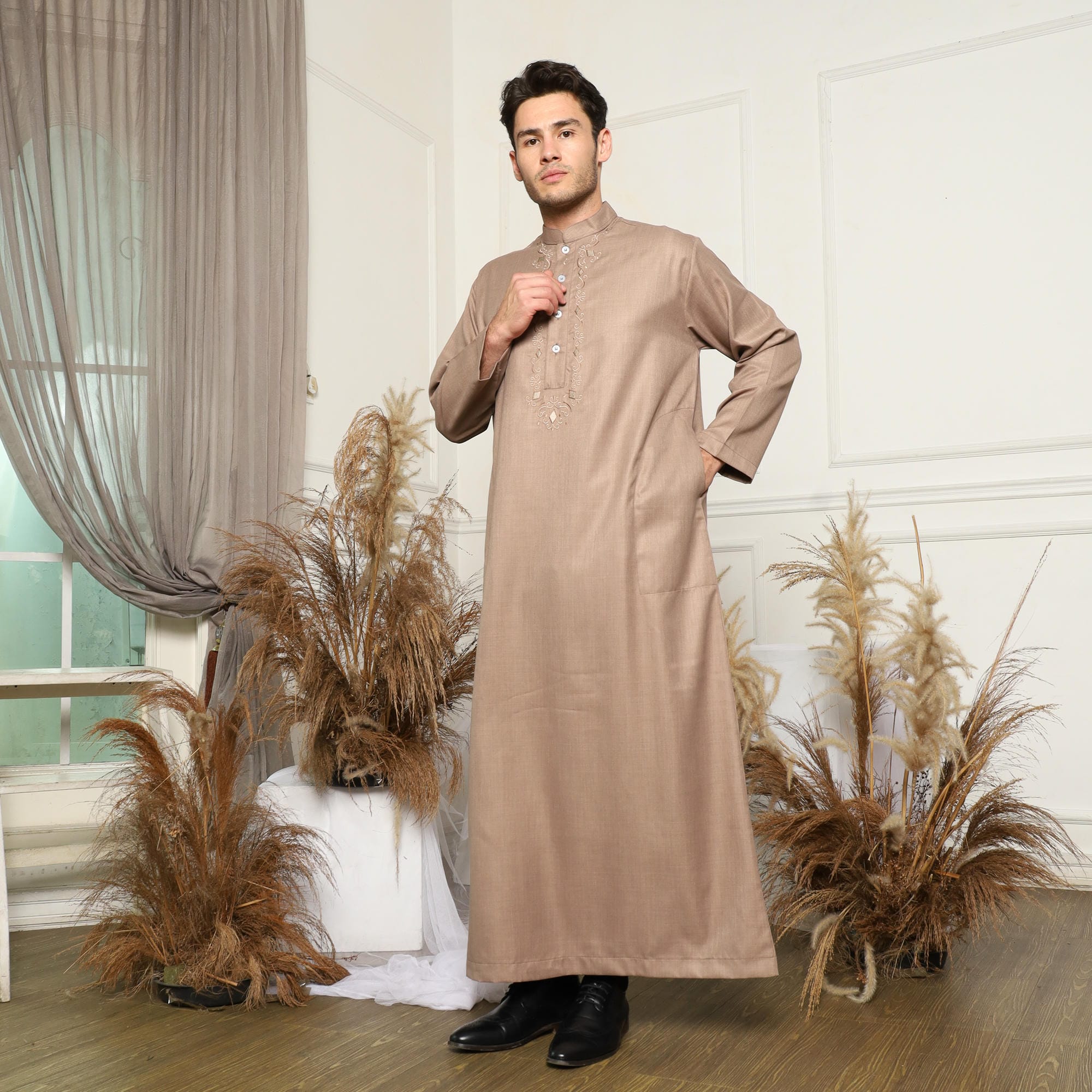 Gamis Pria Jubah GP 10 Mocca foto 3