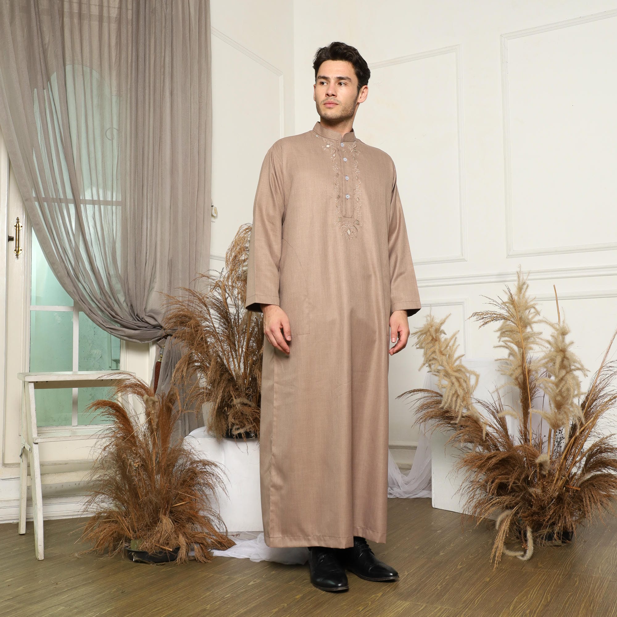 Gamis Pria Jubah GP 10 Mocca foto 4