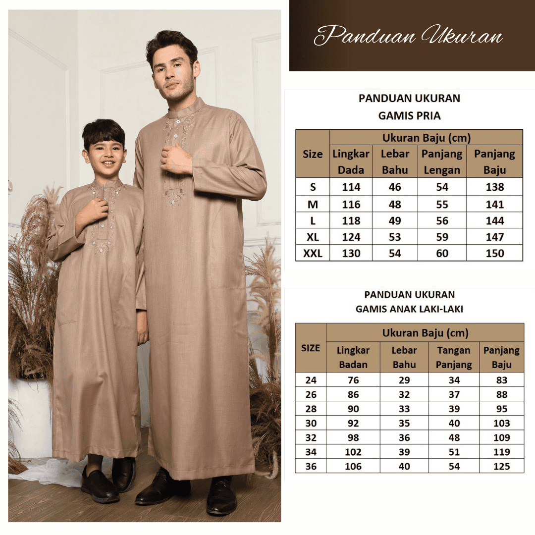 Gamis Pria Jubah GP 10 Mocca foto 9