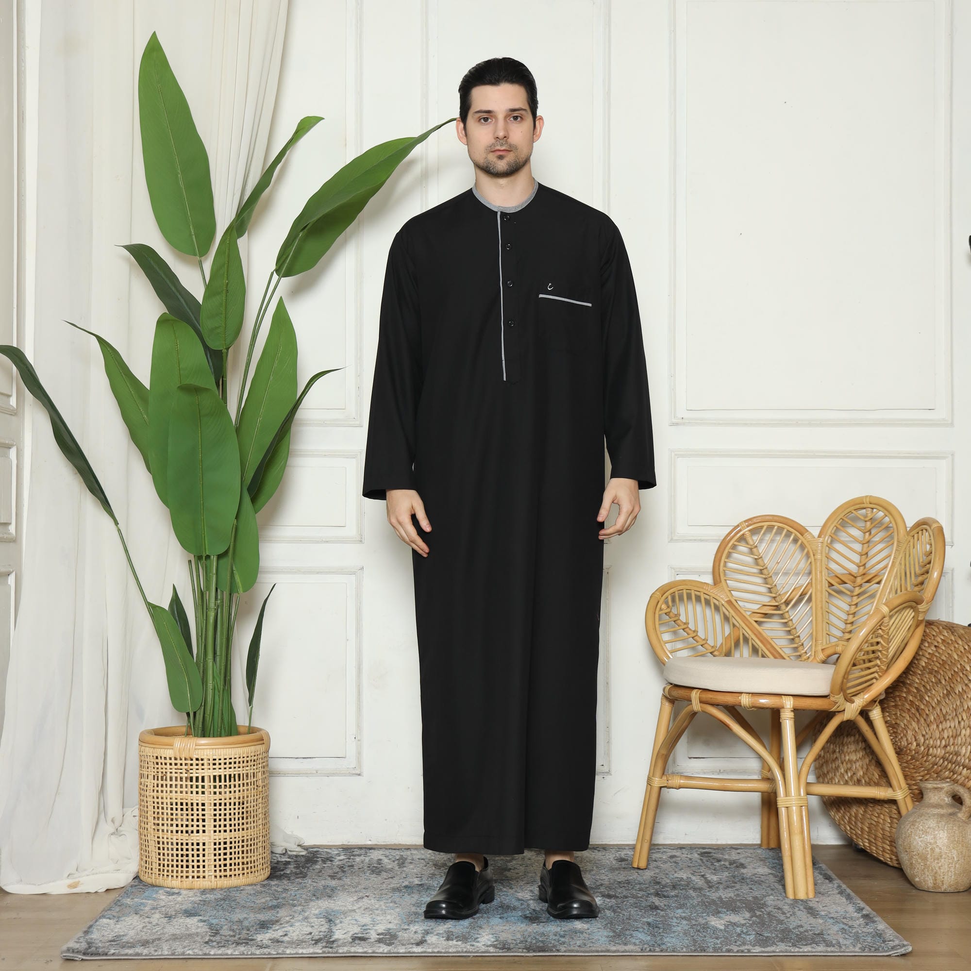 Gamis Pria Jubah GP Yazid Black New foto 5