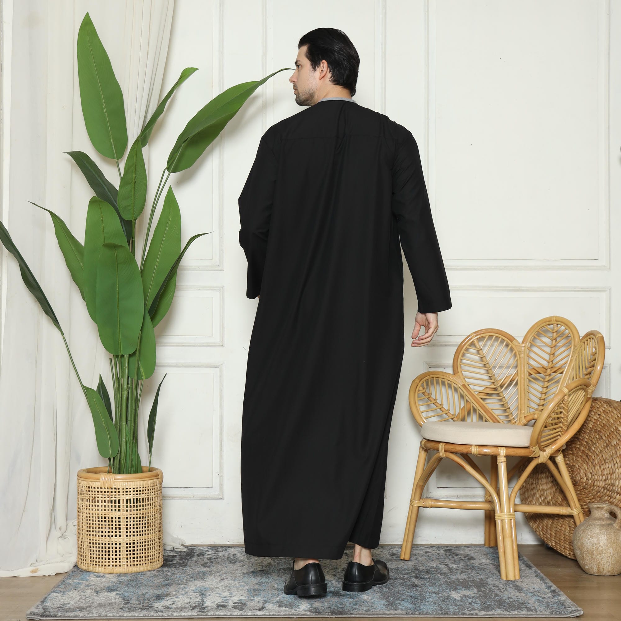 Gamis Pria Jubah GP Yazid Black New foto 6
