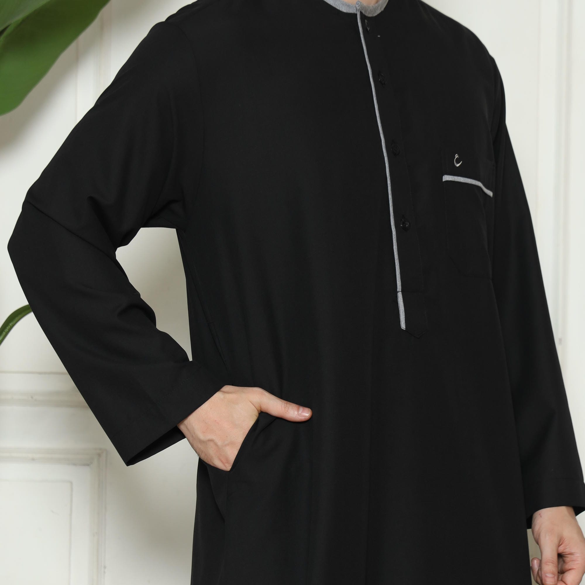 Gamis Pria Jubah GP Yazid Black New foto 8