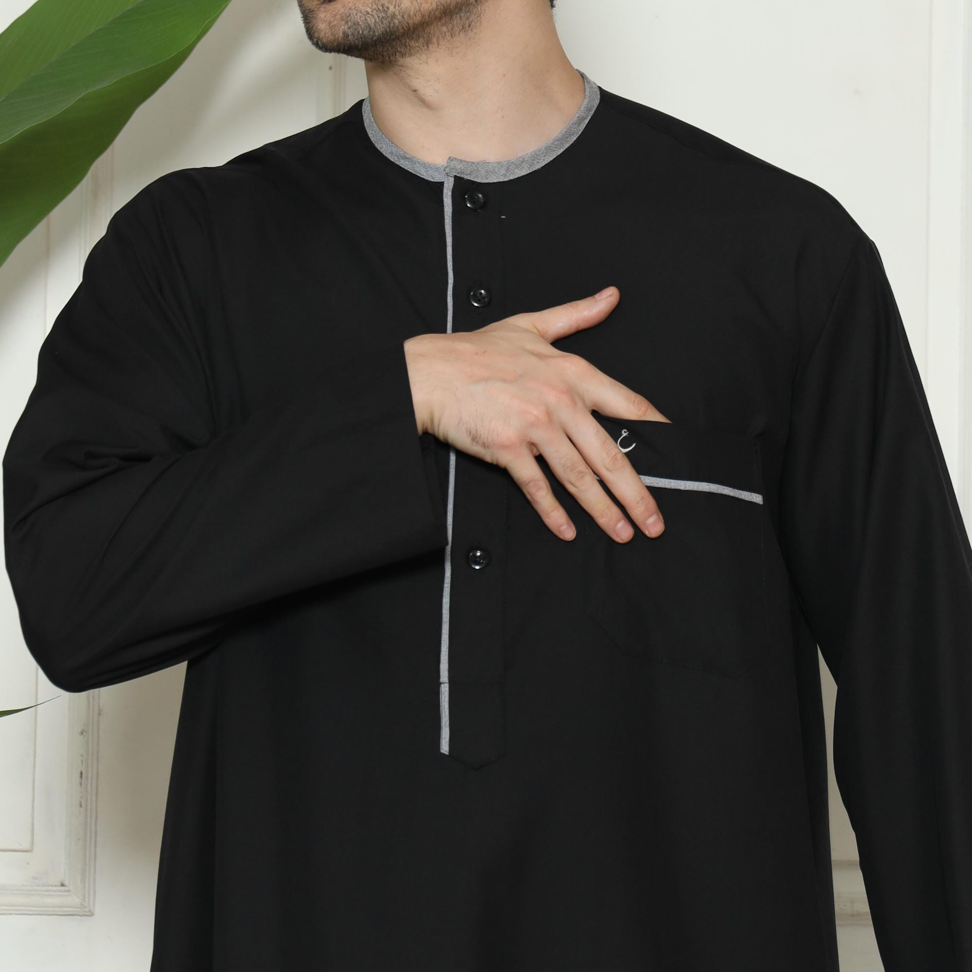Gamis Pria Jubah GP Yazid Black New foto 9