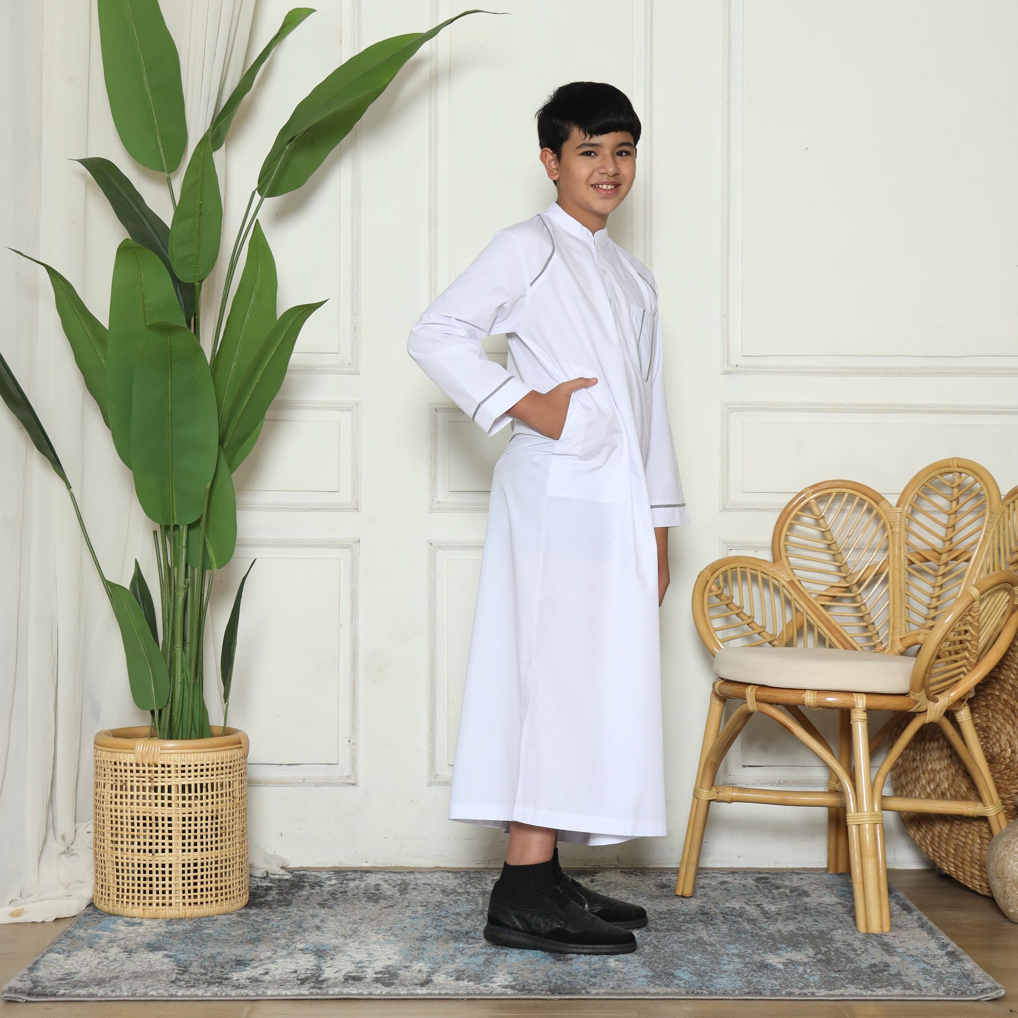 Gamis Anak Laki-laki Jubah GPA 07 White New foto 2