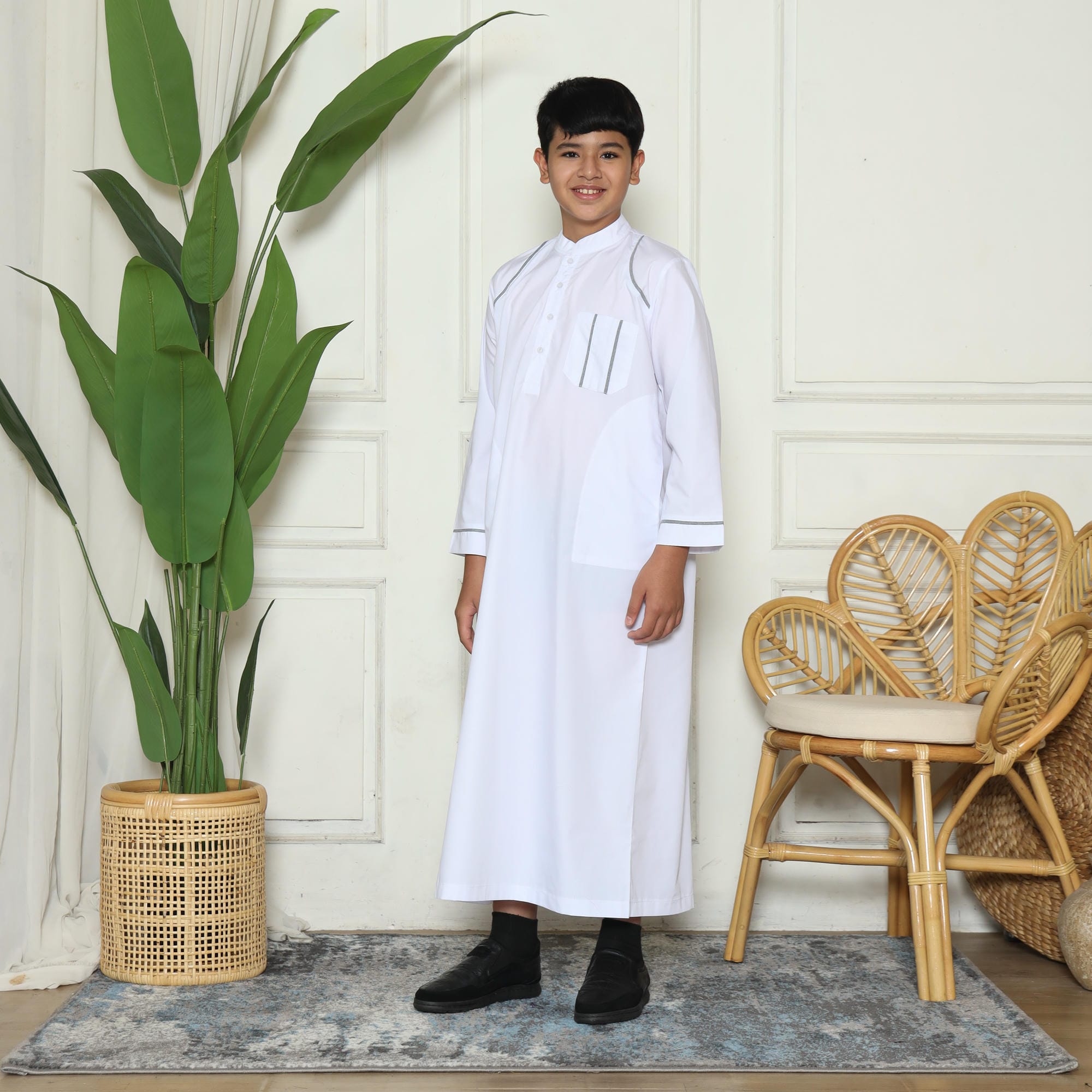 Gamis Anak Laki-laki Jubah GPA 07 White New foto 3