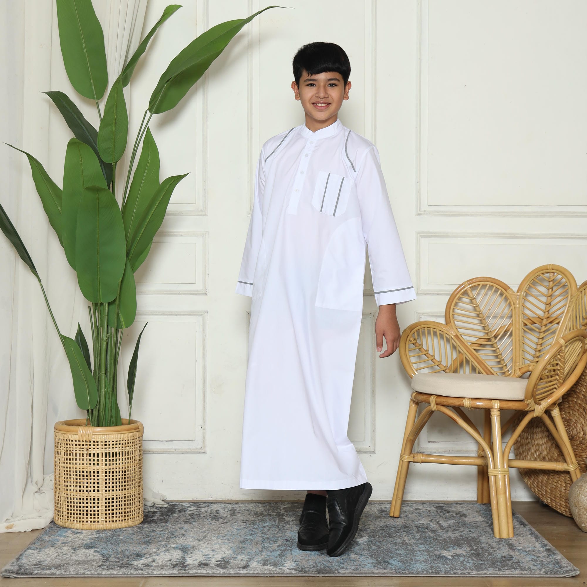 Gamis Anak Laki-laki Jubah GPA 07 White New foto 4