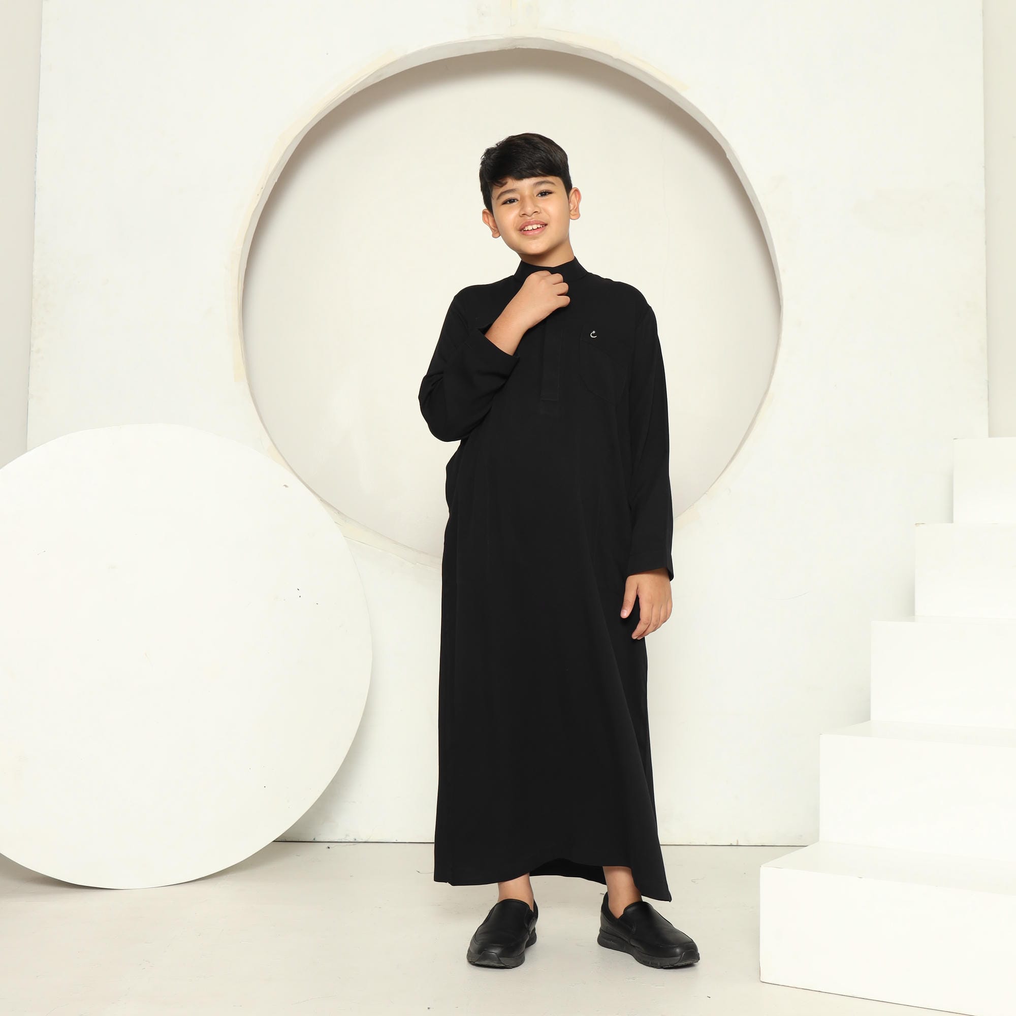 Gamis Anak Laki-laki Jubah GPA 09 Black