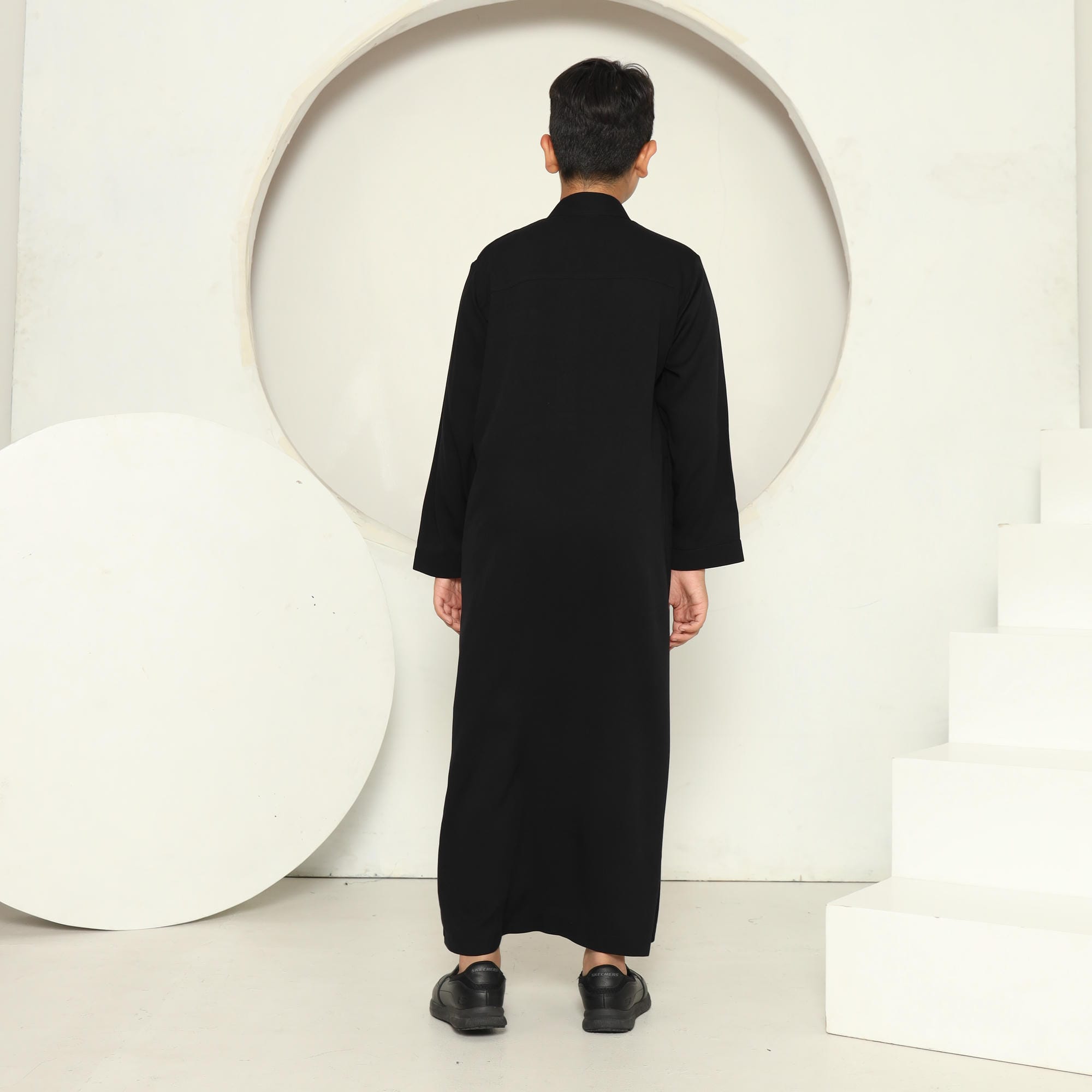 Gamis Anak Laki-laki Jubah GPA 09 Black foto 6