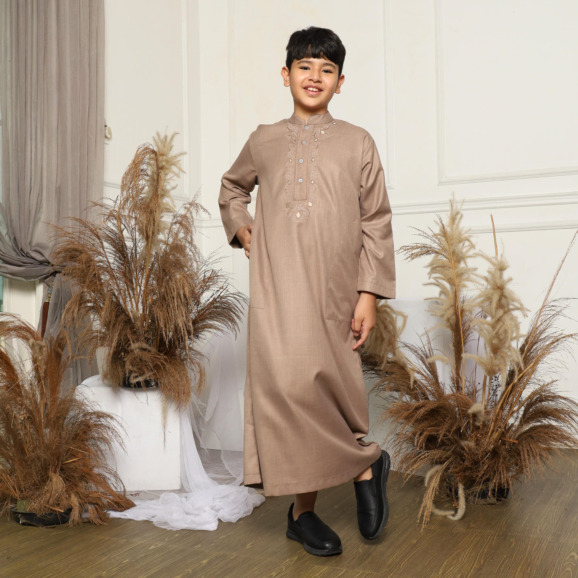 Gamis Anak Laki-laki Jubah GPA 10 Mocca foto 2