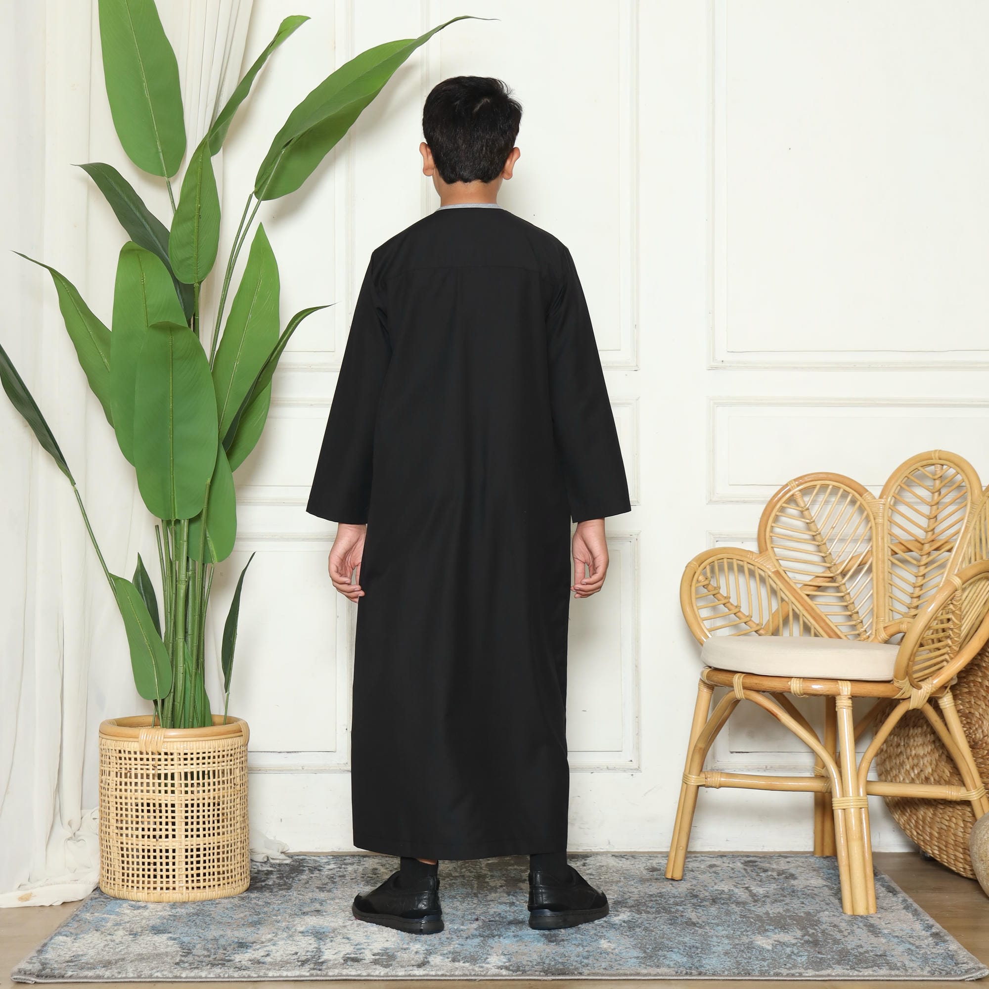 Gamis Anak Laki-laki Jubah GPA Yazid Black New foto 5