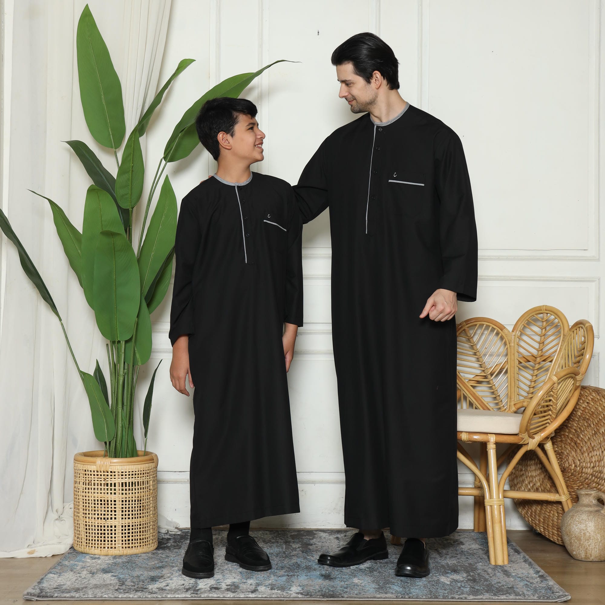Gamis Anak Laki-laki Jubah GPA Yazid Black New foto 7