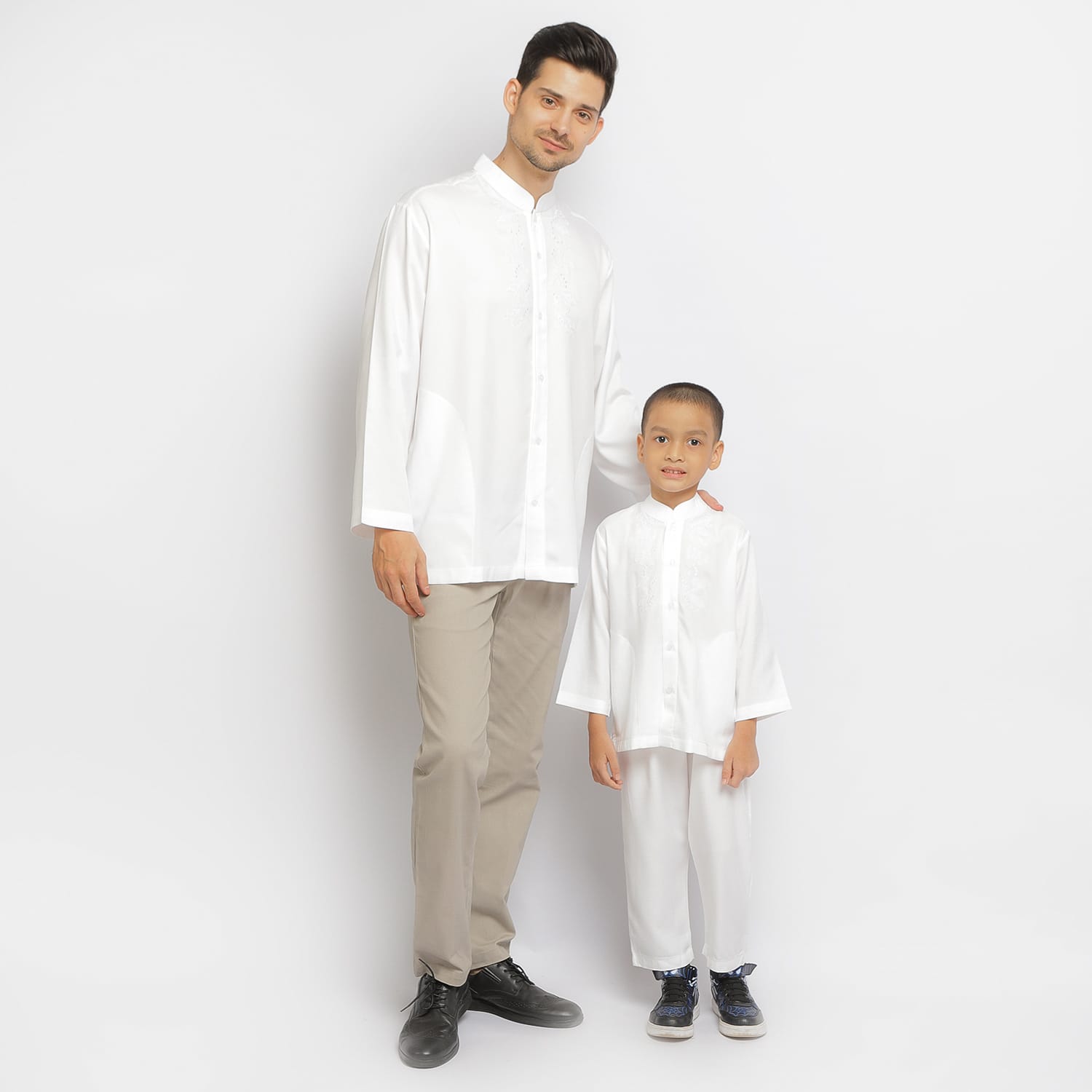 Baju Koko Sarimbit KK 34 White Lengan Panjang foto 5