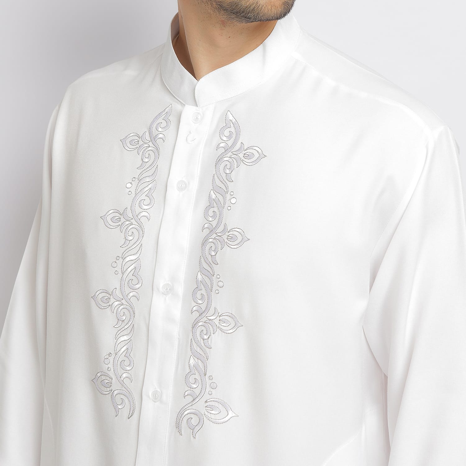 Baju Koko Sarimbit KK 36 White Lengan Panjang foto 3