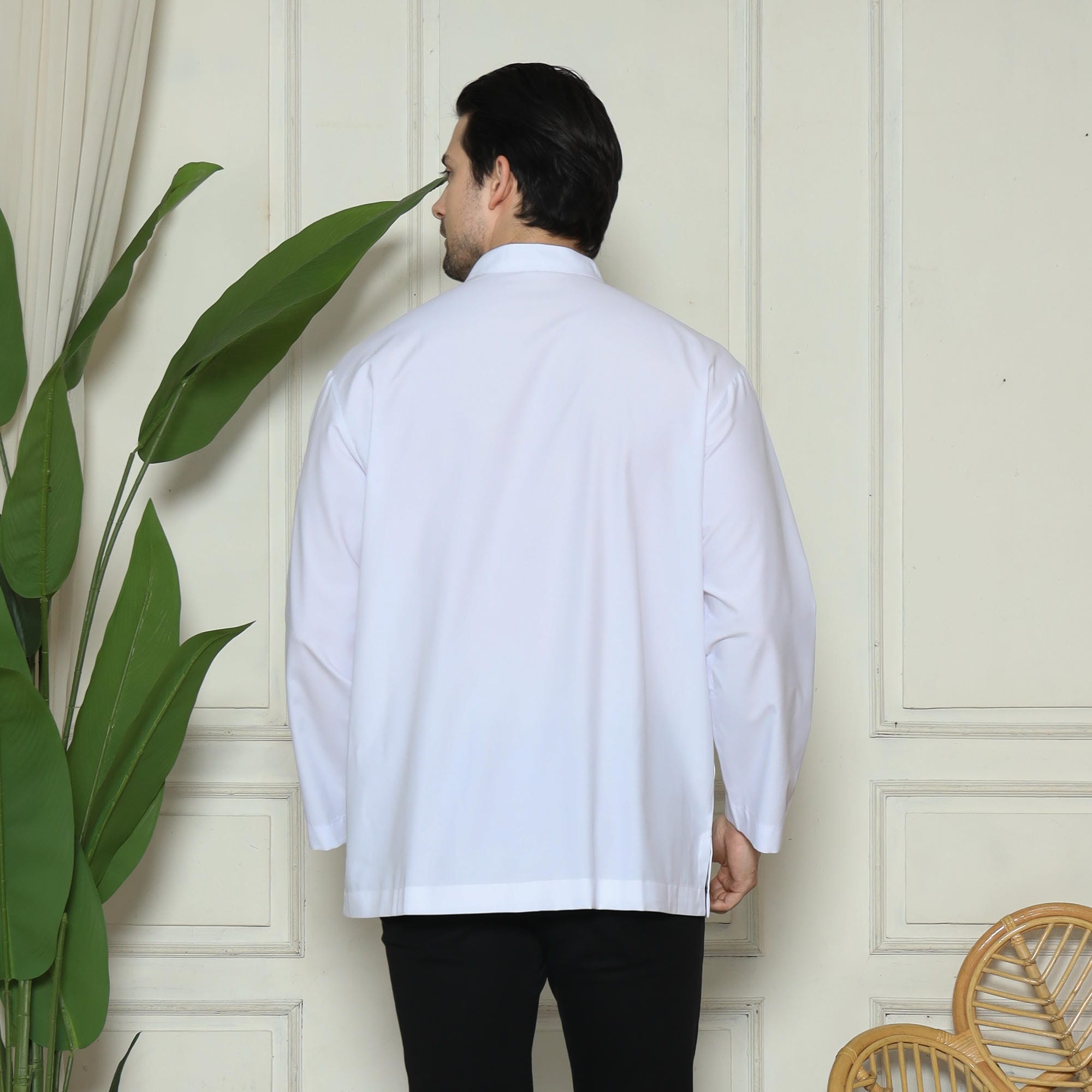Baju Koko Putih KK 45 White Lengan Panjang foto 7