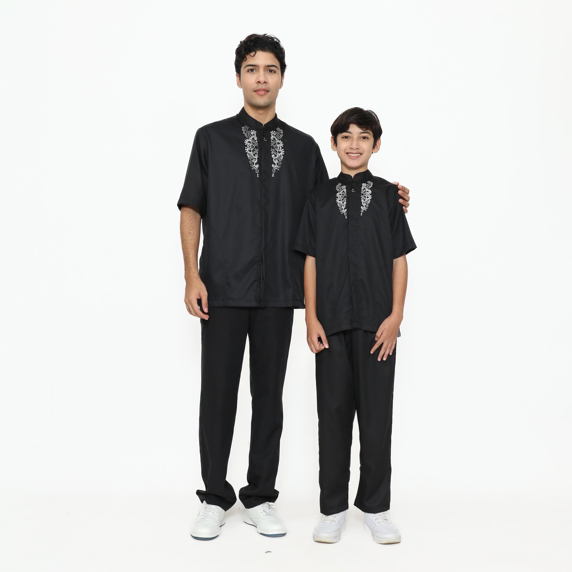 Baju Koko Hitam KK 48 Black Lengan Pendek foto 8