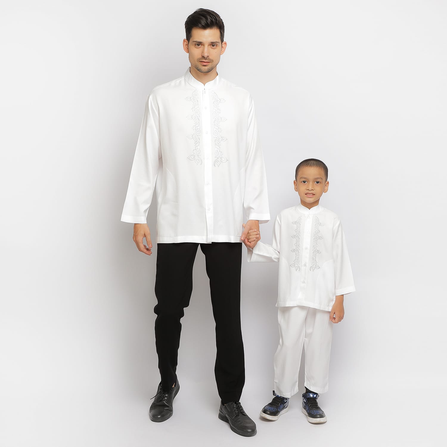 Baju Koko Anak Sarimbit KKA 36 White Lengan Panjang foto 2