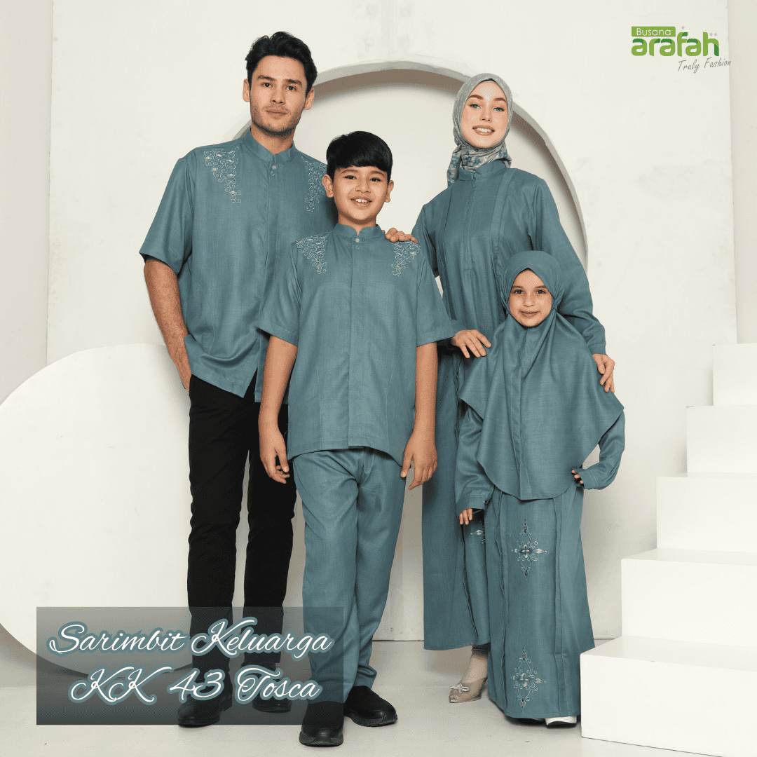 Baju Koko Anak Sarimbit KKA 43 Tosca Lengan Pendek foto 9