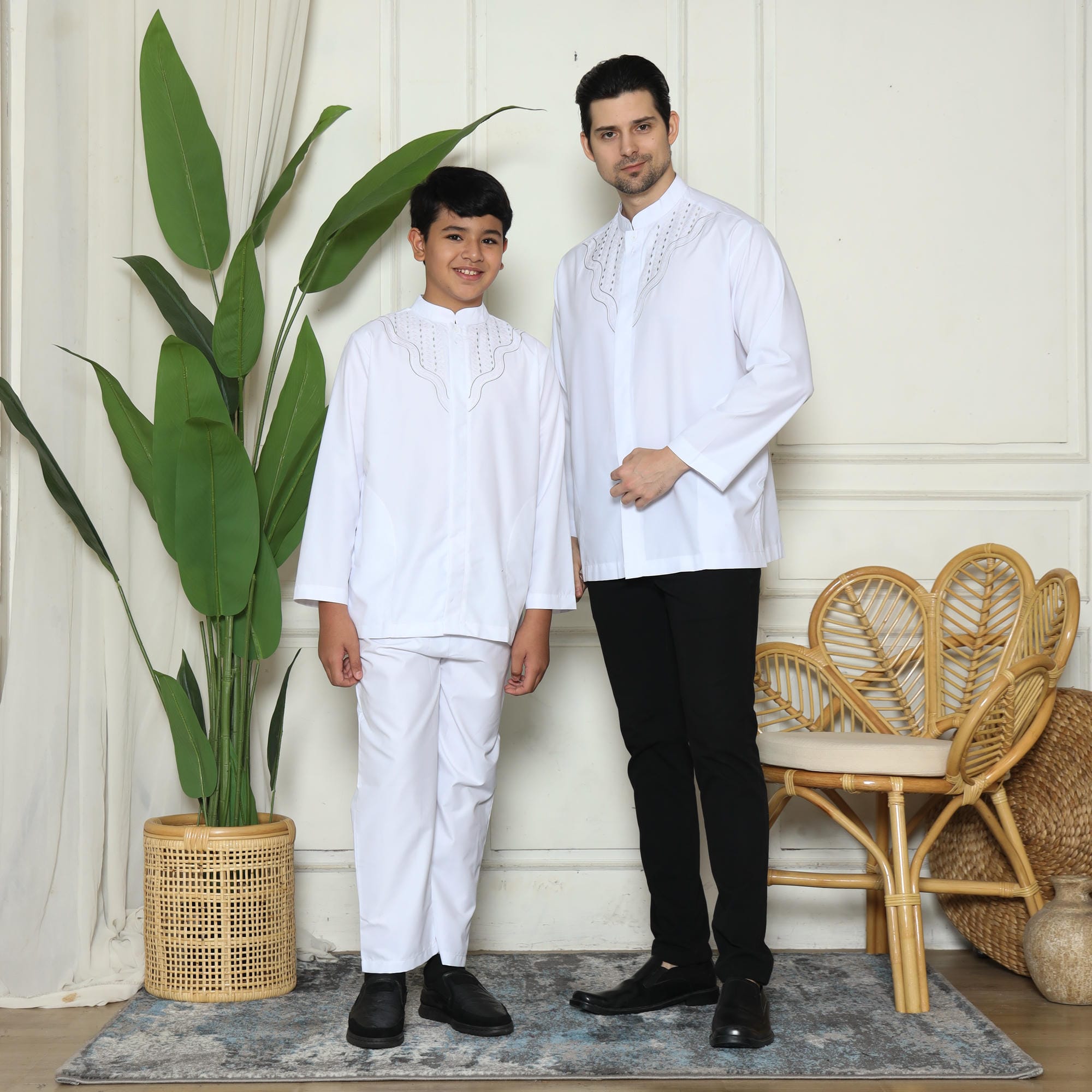 Baju Koko Anak Putih KKA 45 White Lengan Panjang foto 8