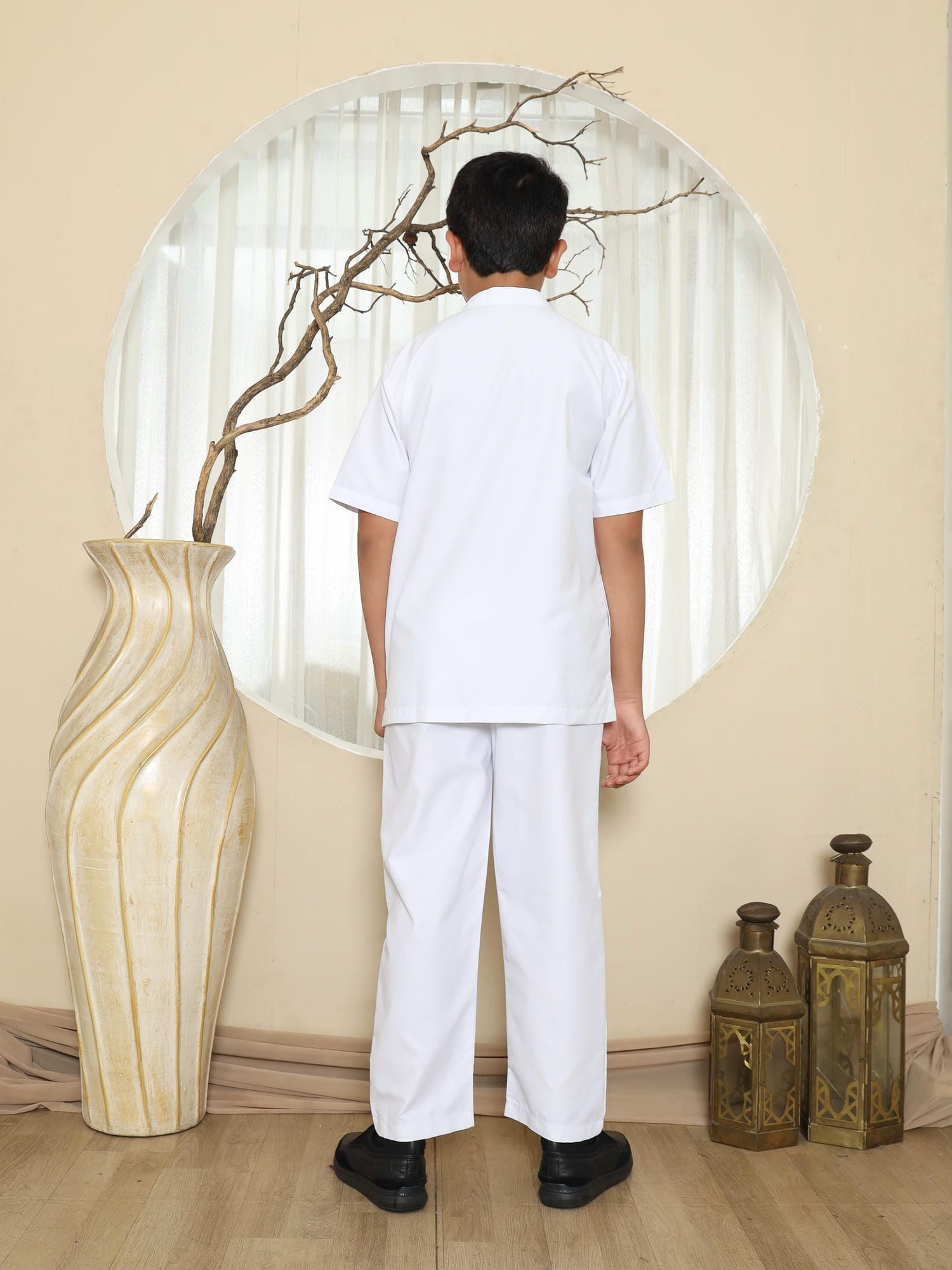 Baju Koko Anak Putih KKA 46 White Lengan Pendek foto 7