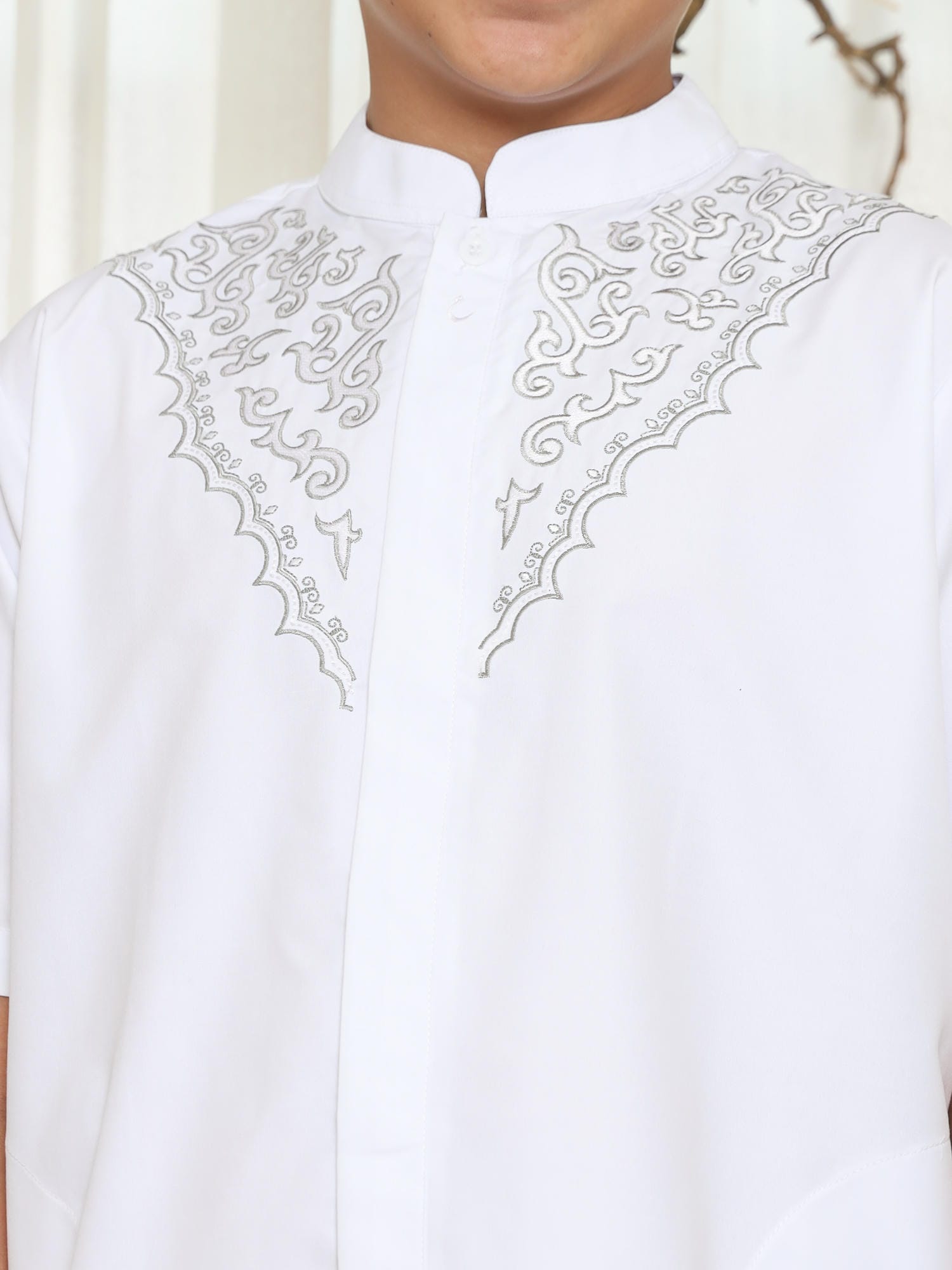 Baju Koko Anak Putih KKA 46 White Lengan Pendek foto 9